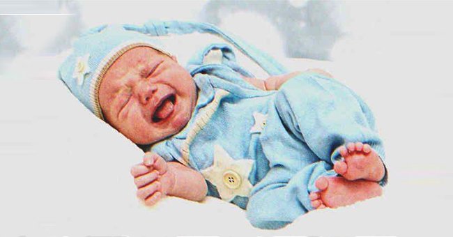 A newborn baby crying | Source: Shutterstock