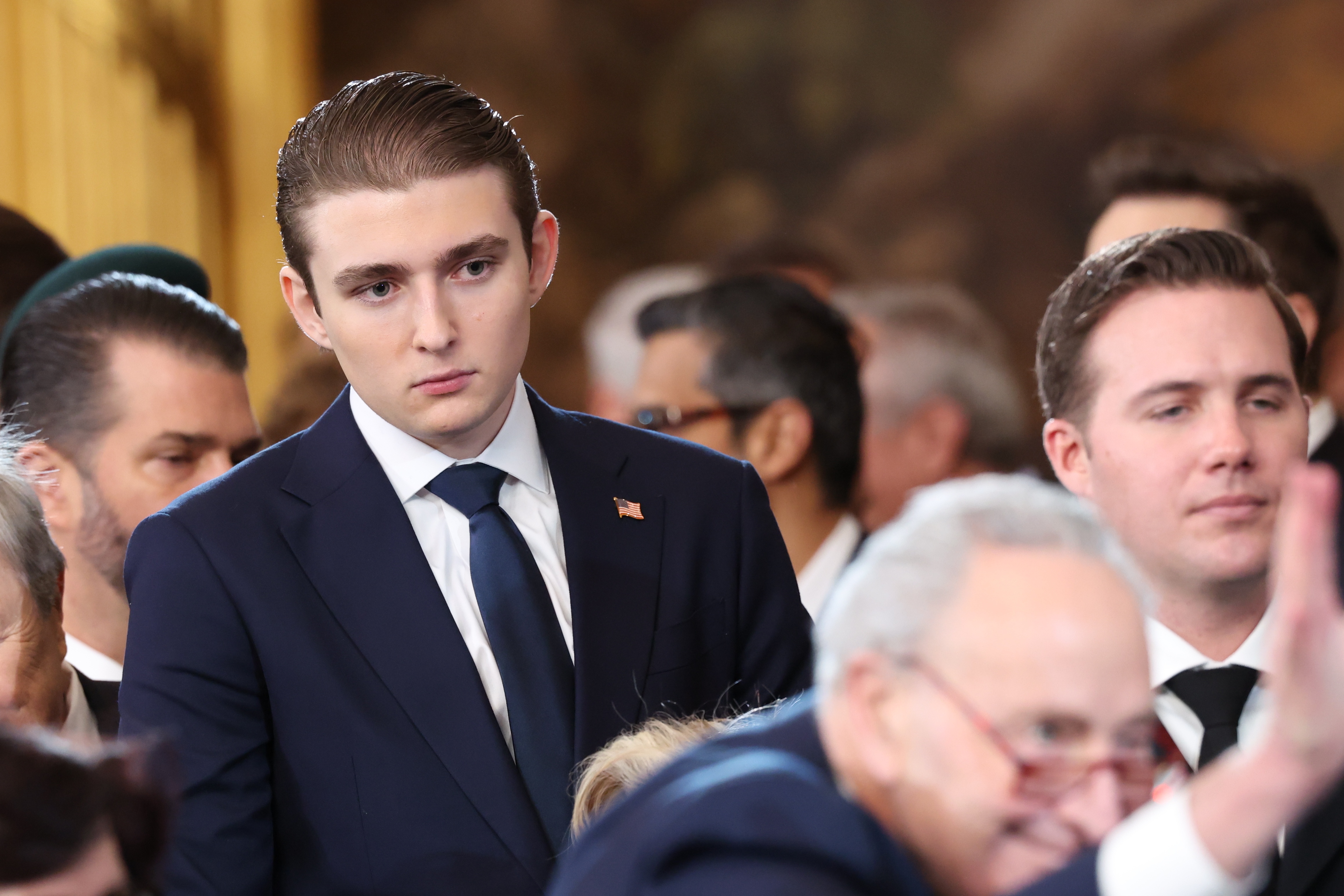 Barron Trump attends the inauguration of U.S. President-elect Donald Trump on January 20, 2025 in Washington, DC. | Source: Getty Images
