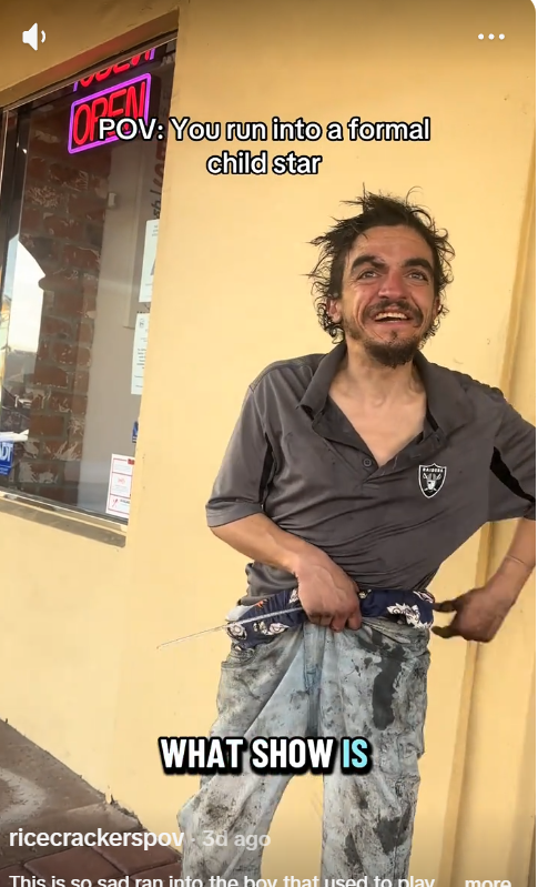 Tylor Chase is seen in California by a fan on Monday, 22 December 2025. | Source: TikTok/ricecrackerspov