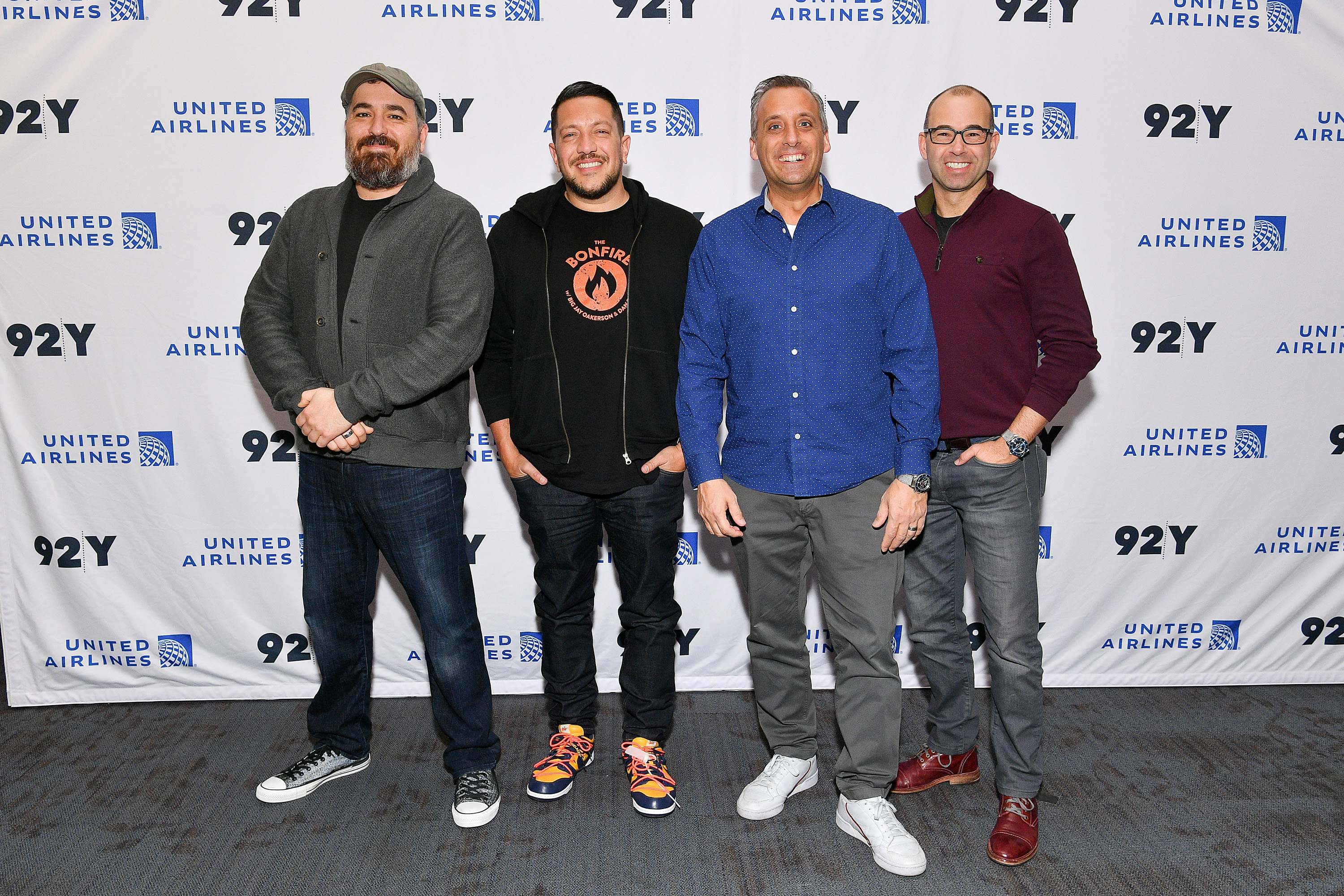 Brian Quinn, Sal Vulcano, Joe Gatto, and James Murray attend "Impractical Jokers: The Movie" A Conversation With The Tenderloins at 92nd Street Y on February 20, 2020, in New York City. | Source: Getty Images