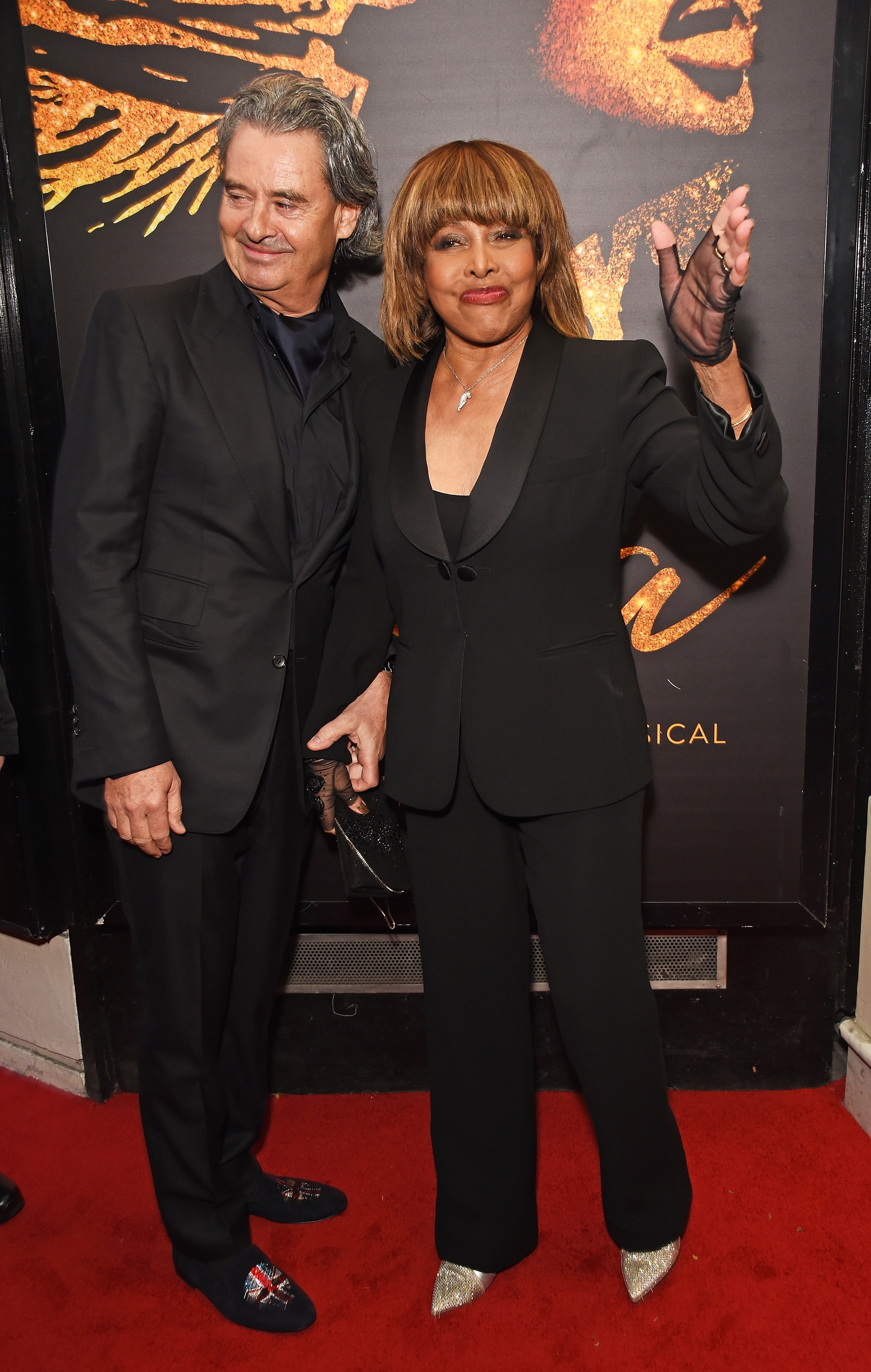 Erwin Bach and Tina Turner at the press night performance of "Tina: The Tina Turner Musical" on April 17, 2018 in London. | Photo: Getty Images
