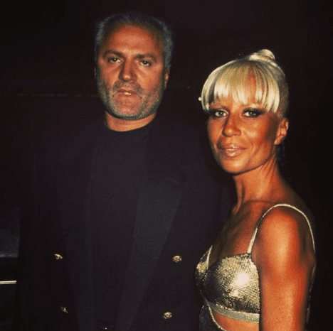 Donatella Versace with her brother, Gianni Versace, in the late 1990s. | Photo: instagram.com/channingtatum