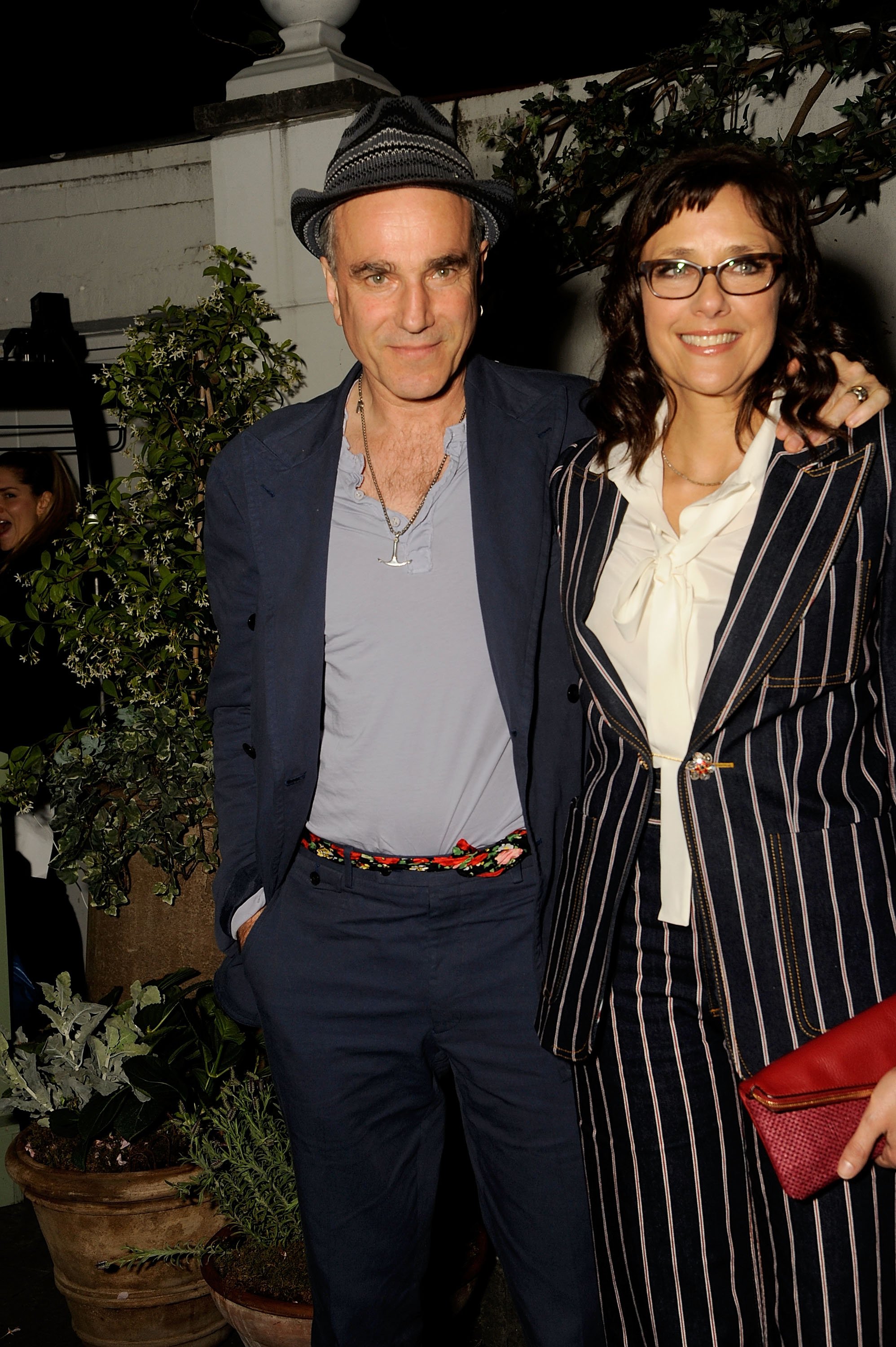  Daniel Day Lewis and Rebecca at a screening of Sony Pictures Classics' "Maggie's Plan" After Party on May 5, 2016, in New York City. | Source: Getty Images