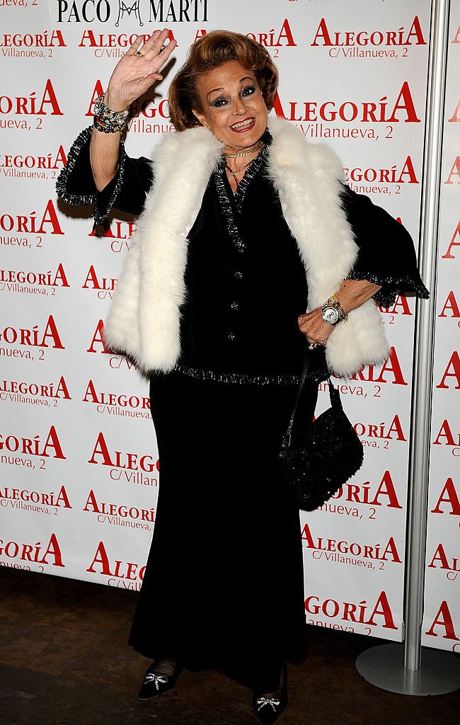 Carmen Sevilla en el Alegoria Club el 24 de noviembre de 2009 en Madrid, España. | Foto: Getty Images