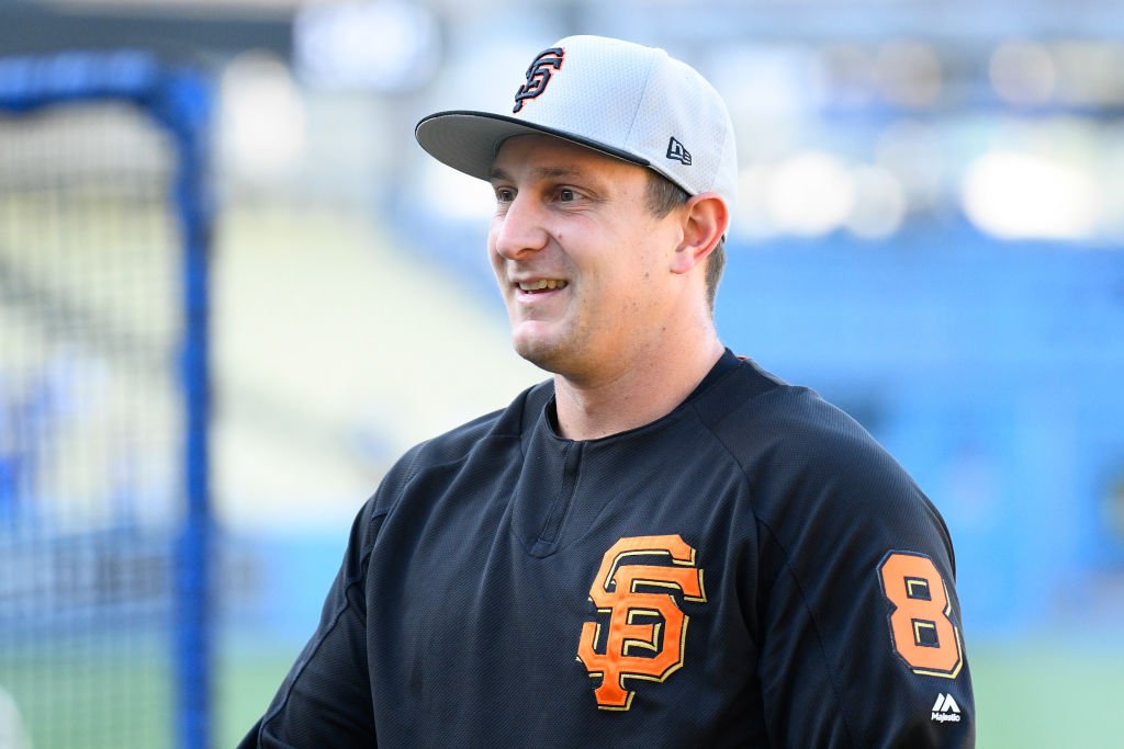 San Francisco Giants outfielder Alex Dickerson looks on before a MLB game between the San Francisco Giants and the Los Angeles Dodgers on September 6, 2019 | Photo: Getty Images