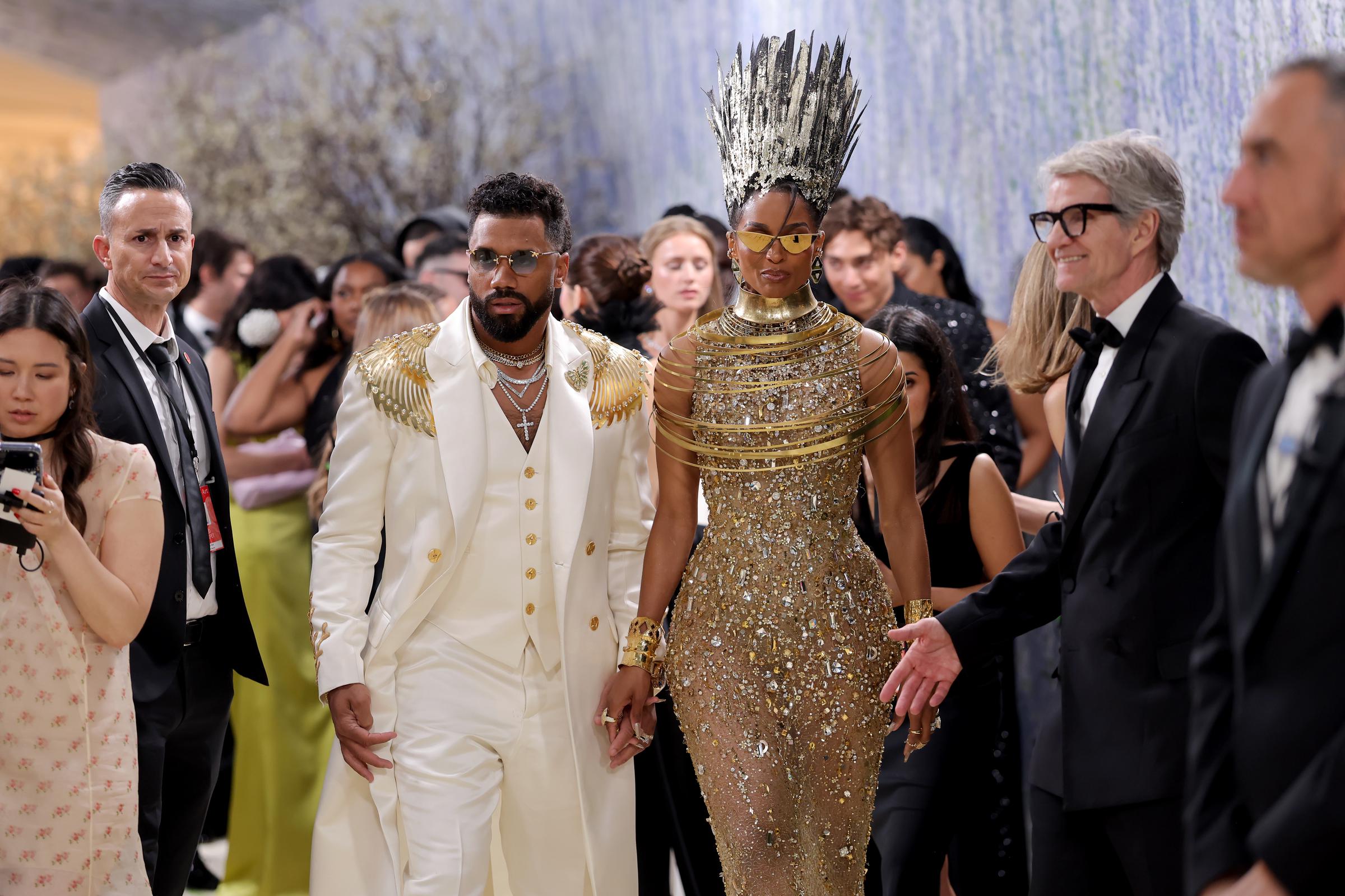 Russell Wilson and Ciara attend the Met Gala celebrating "Costume Art" on May 4, 2026 | Source: Getty Images