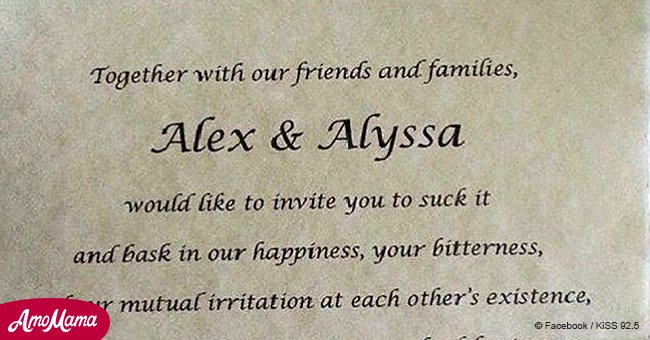 Bride gets back at abusive parents with sarcastic wedding invitation