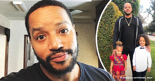 Donald Faison glows with pride in recent photo with his biracial kids rocking adorable hairdos