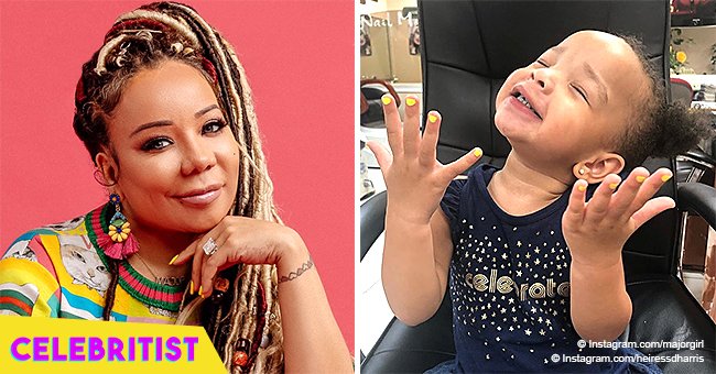 Tiny's 2-year-old daughter shows off her newly-polished nails in adorable photo