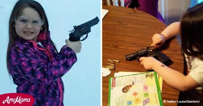 Dad bought gun for 6-year-old daughter so she can shoot back if her school is ever attacked