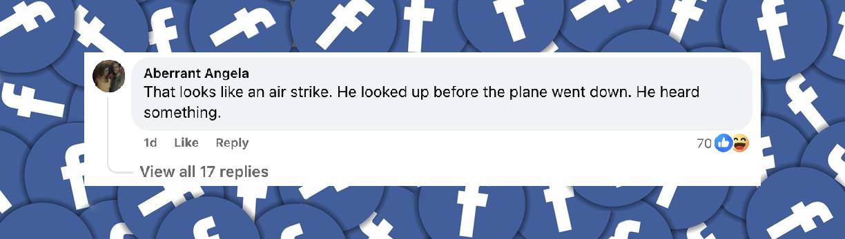 A netizen's reaction to the plane crash in Philadelphia | Source: Facebook/fox29philadelphia