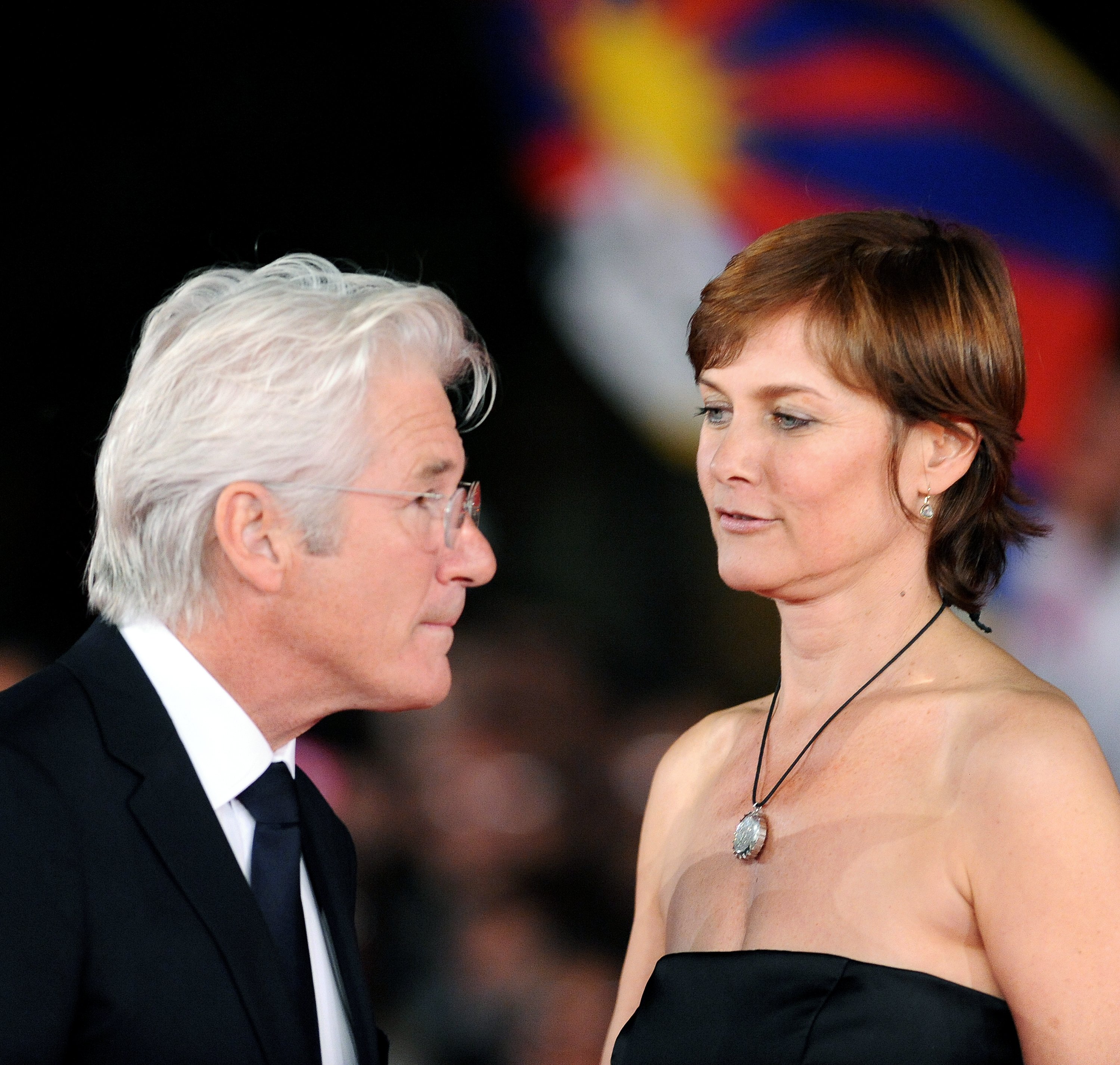 Richard Gere and Carey Lowell in Rome Italy in 2011. | Source: Getty Images
