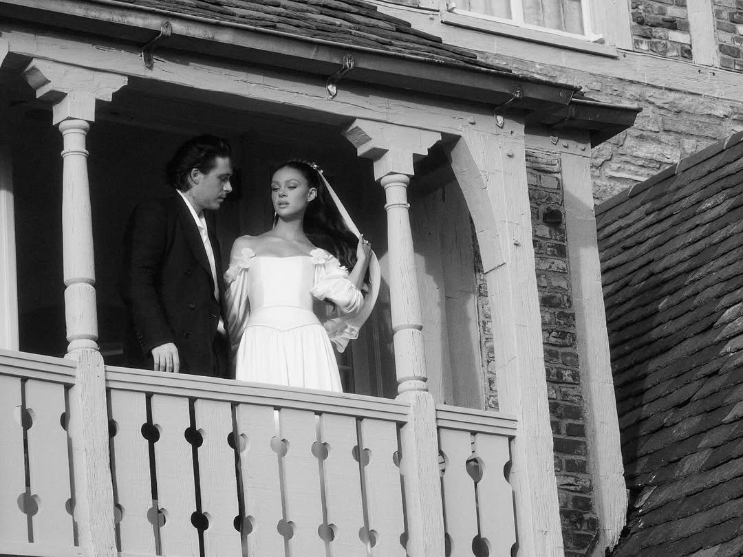 Brooklyn Beckham and Nicola Peltz pose on the day of their vow renewel in images published 11 August 2025. | Source: Instagram/brooklynpeltzbeckham