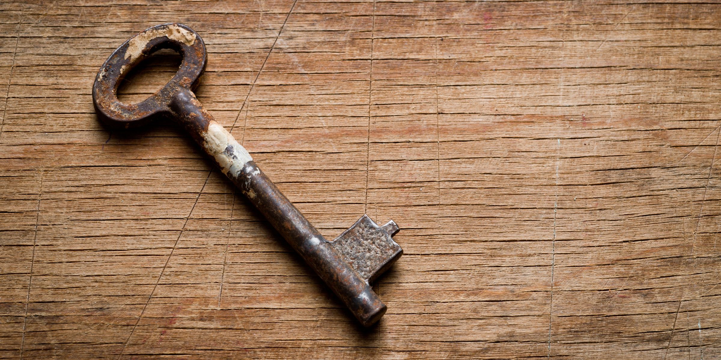 An old rusted key | Source: Shutterstock