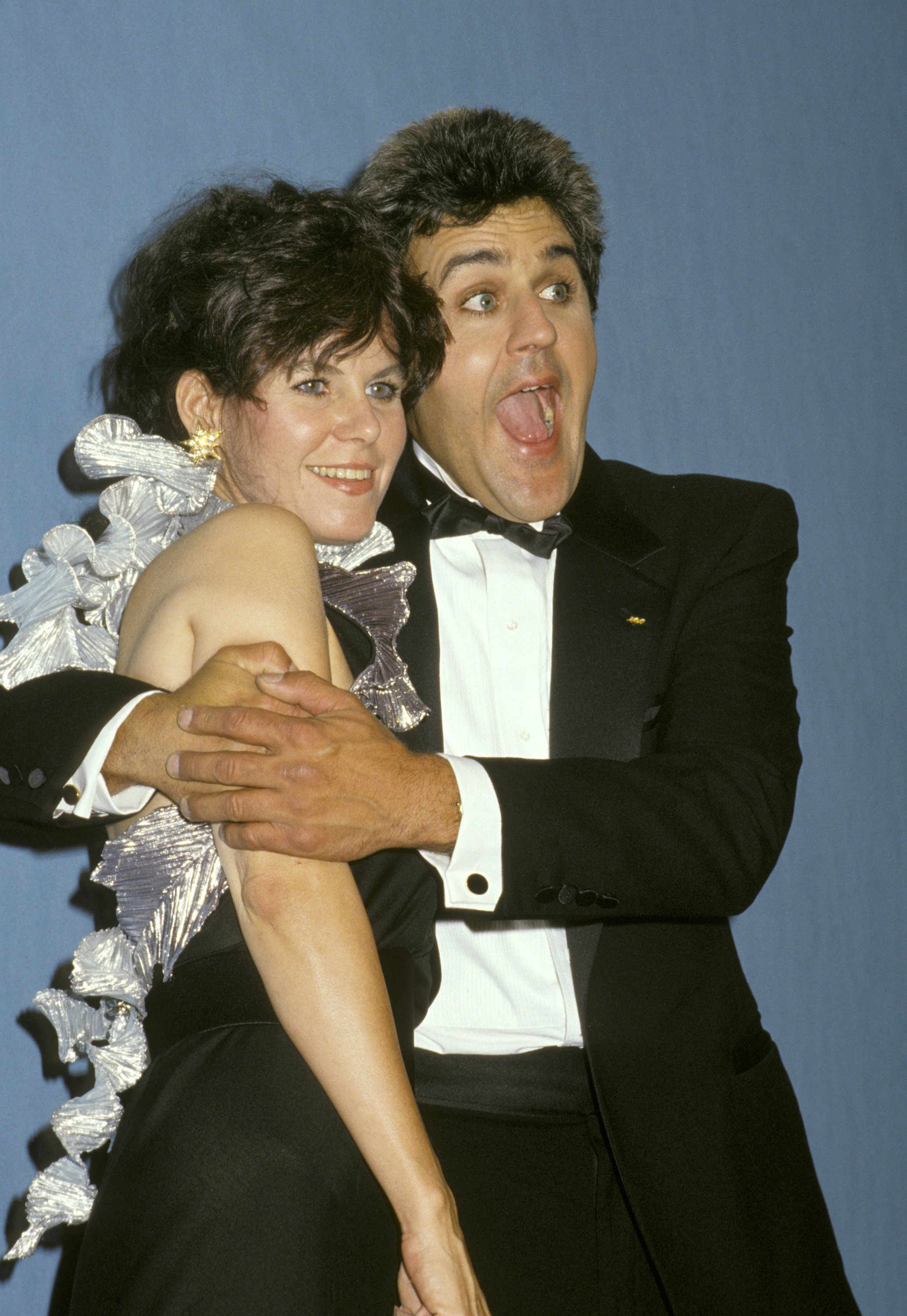 Mavis Leno and Jay Leno during 39th Annual Emmy Awards - September 20, 1987 at Pasadena Civic Auditorium in Pasadena, California, United States. | Source: Getty Images