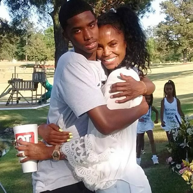 Christian Combs and Kim Porter embrace, dated December 2023 | Source: Instagram/kingcombs