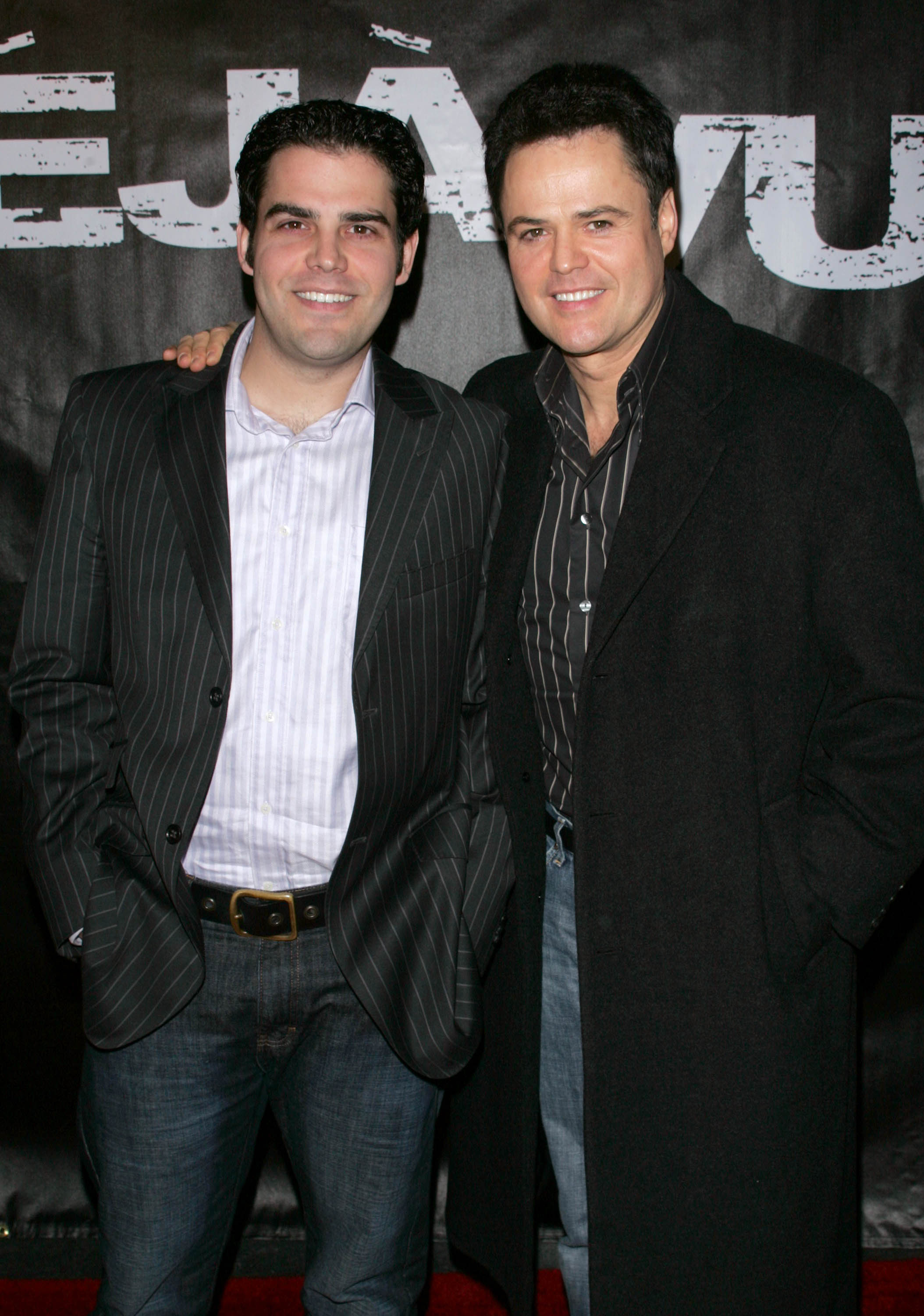Donny Osmond and his son, Donald Osmond, during Deja Vu New York Premiere at Ziegfeld Theater in New York City | Source: Getty Images