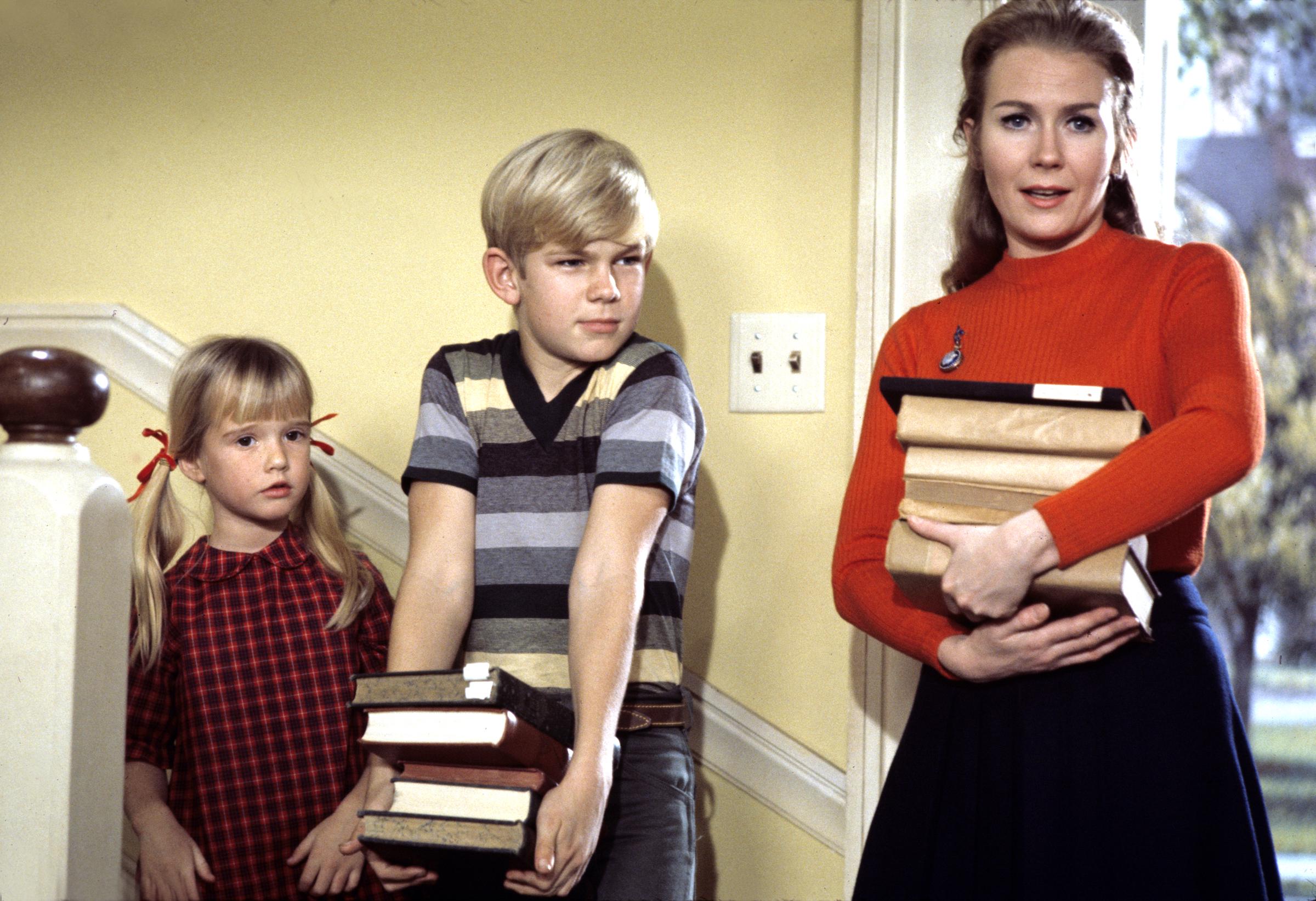 Kim Richards, David Doremus, and Juliet Mills on the set of 