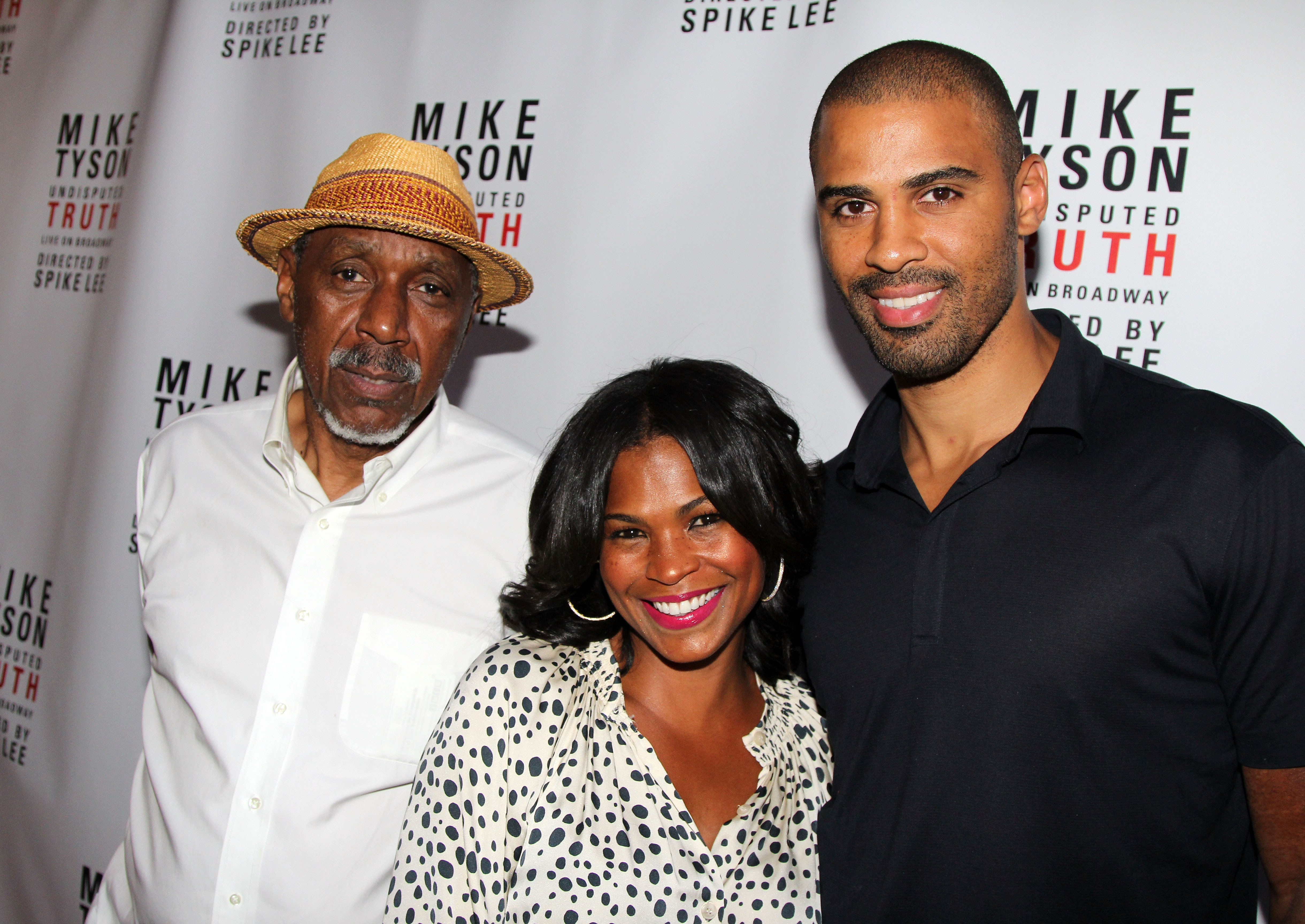 Doughtry Long, Nia Long, and Ime Udoka at the Broadway opening night for "Mike Tyson: Undisputed Truth" on August 2, 2012, in New York City | Source: Getty Images