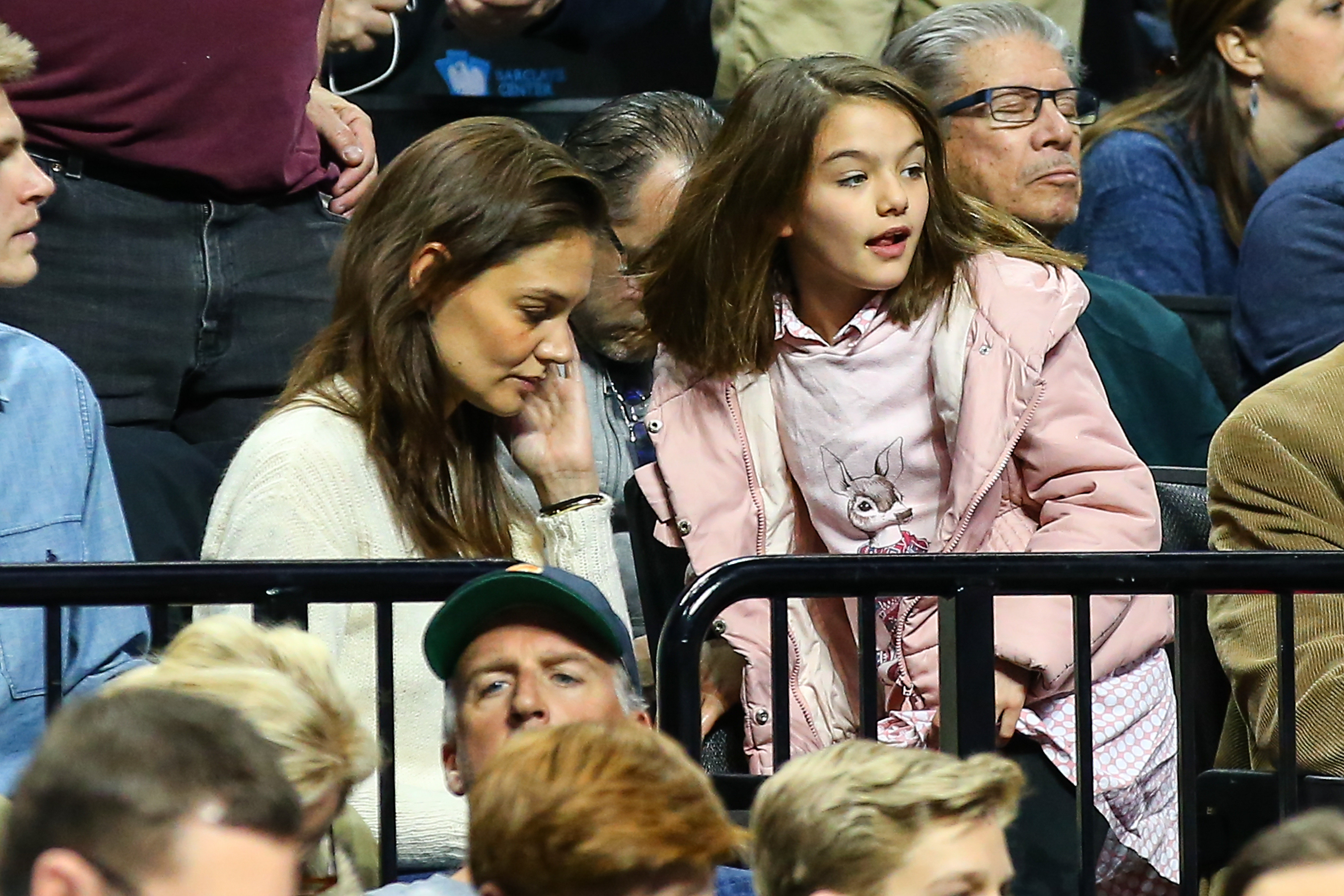 Katie Holmes and Suri Cruise are seen on March 20, 2016 in Brooklyn, New Jersey | Source: Getty Images