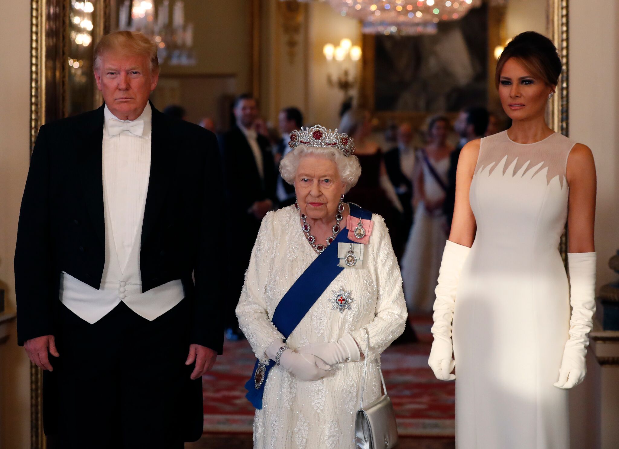 The Trumps meet the Queen during a state visit to the UK | Getty Images
