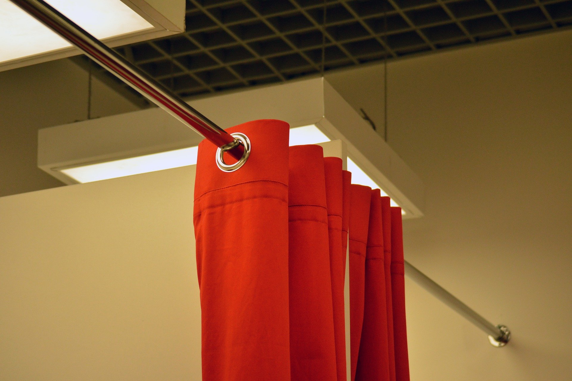 Pictured - A curtain dressing room at a store | Source: Pexels 