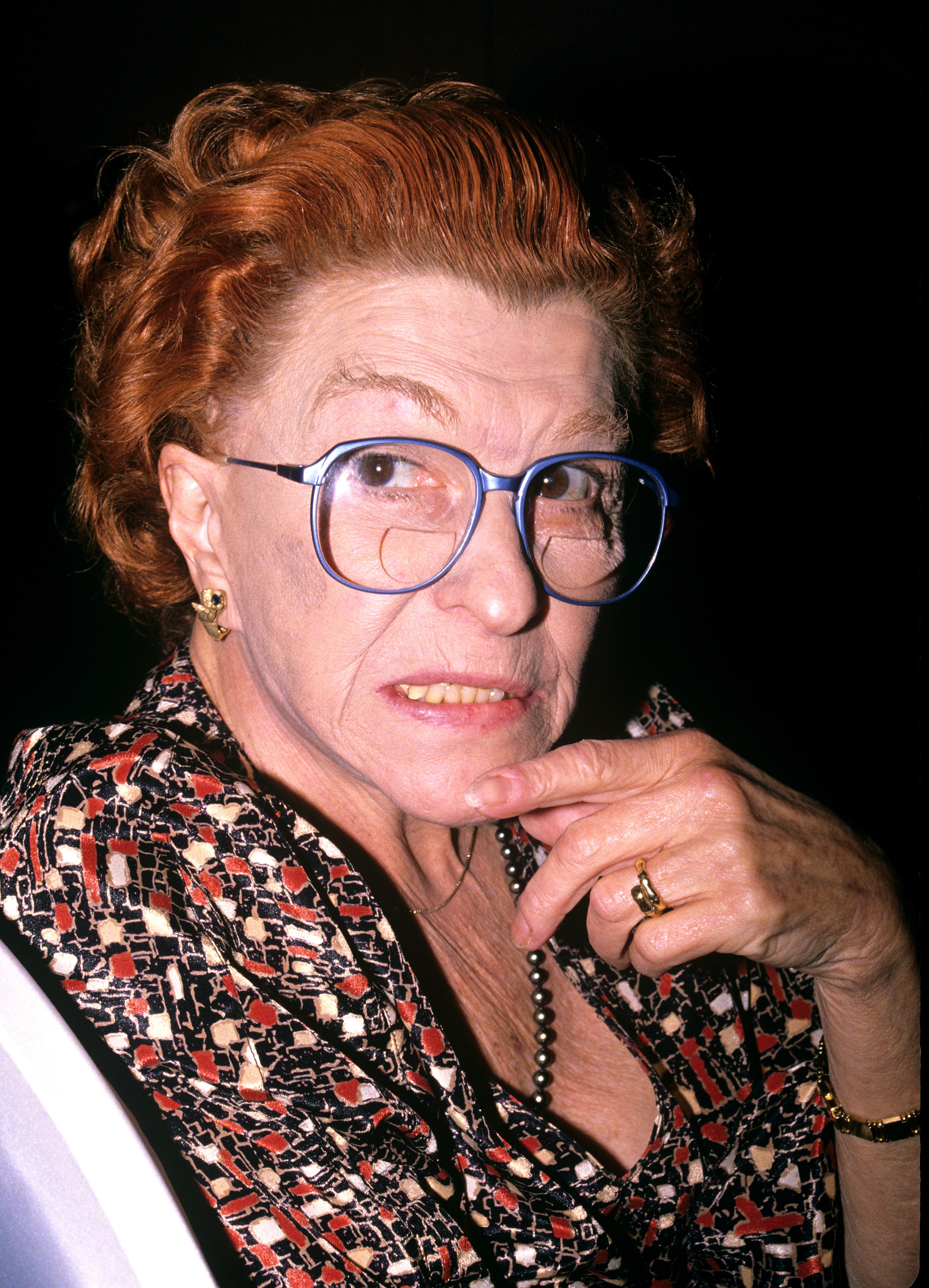 Hollywood comedian Nancy Walker in New York in 1990. | Photo: Getty Images