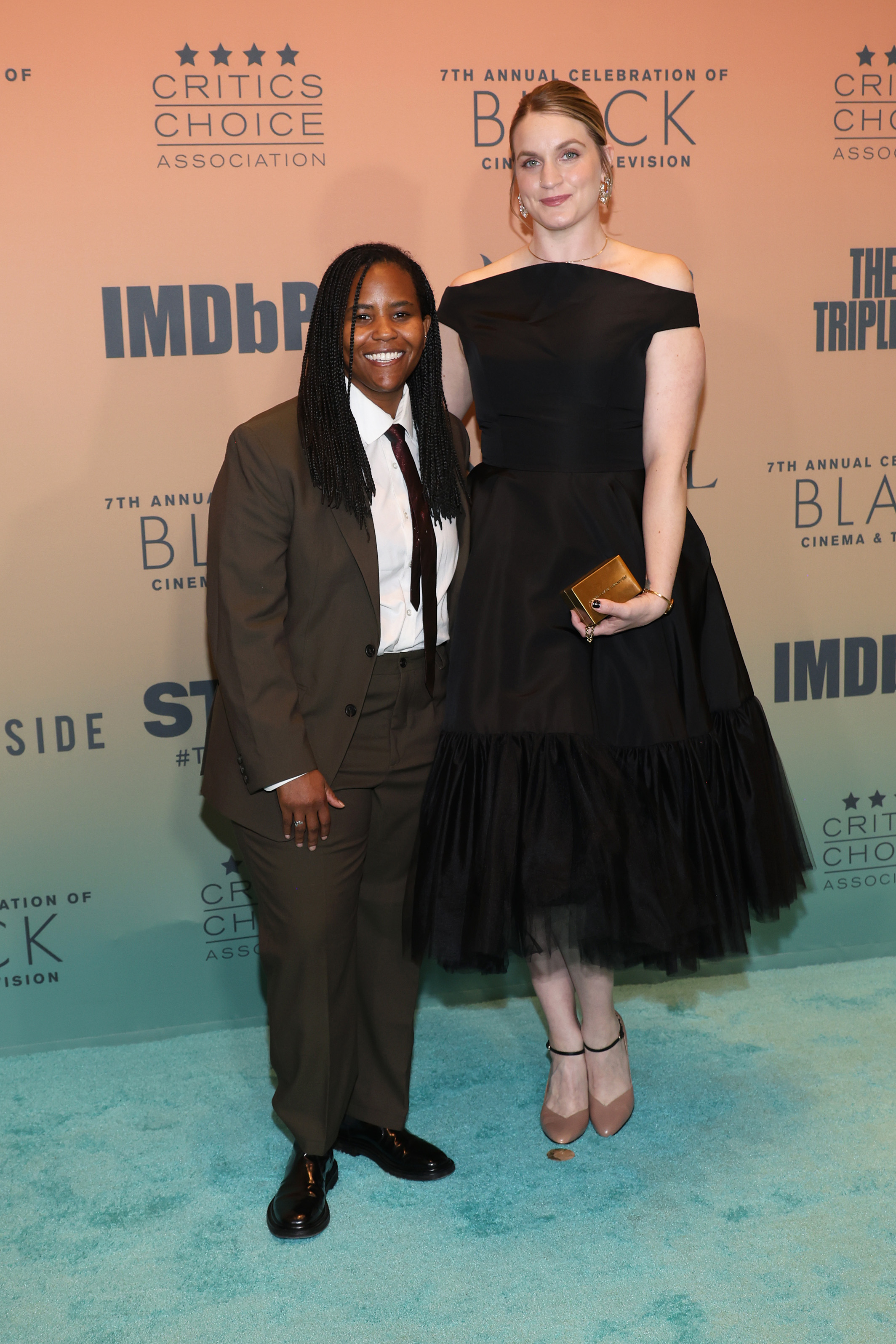 Katia Washington and Colleen Wilson at the 7th Annual Celebration of Black Cinema & Television on December 9, 2024, in Los Angeles, California | Source: Getty Images