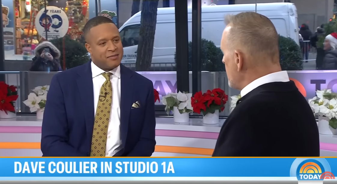 Craig Melvin and Dave Coulier share a light exchange during their in-depth conversation on "Today," as posted on December 2, 2025 | Source: YouTube/TODAY