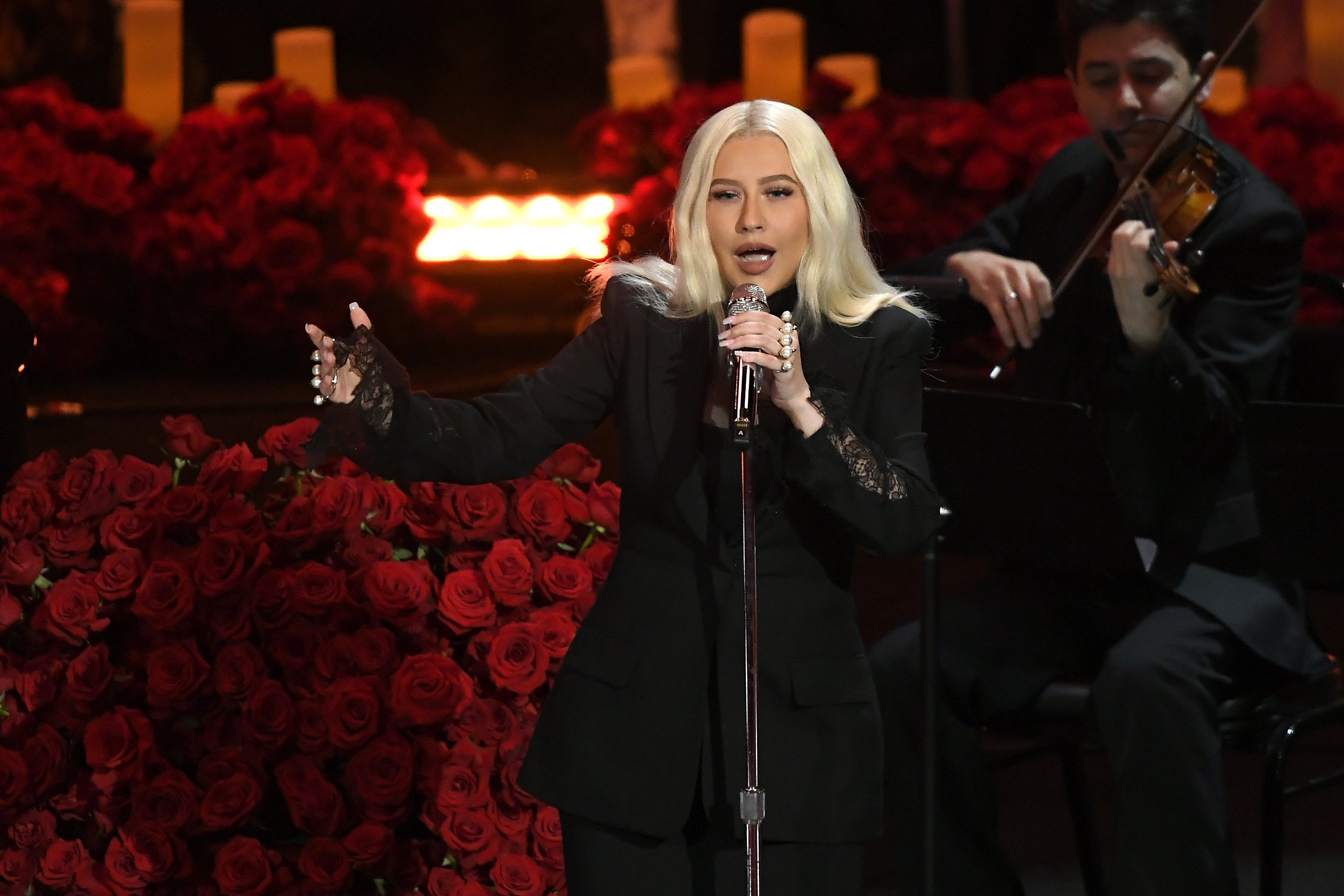 Christina Aguilera performs during The Celebration of Life for Kobe & Gianna Bryant at Staples Center on February 24, 2020 | Photo: Getty Images