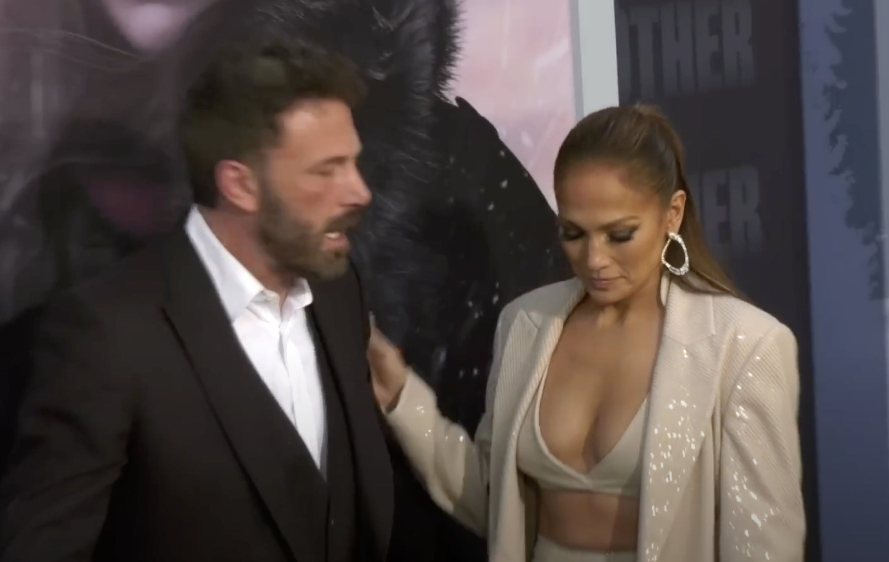 Ben Affleck and Jennifer Lopez on the red carpet at the premiere of "The Mother," dated May 12, 2023 | Source: YouTube/@theindependent