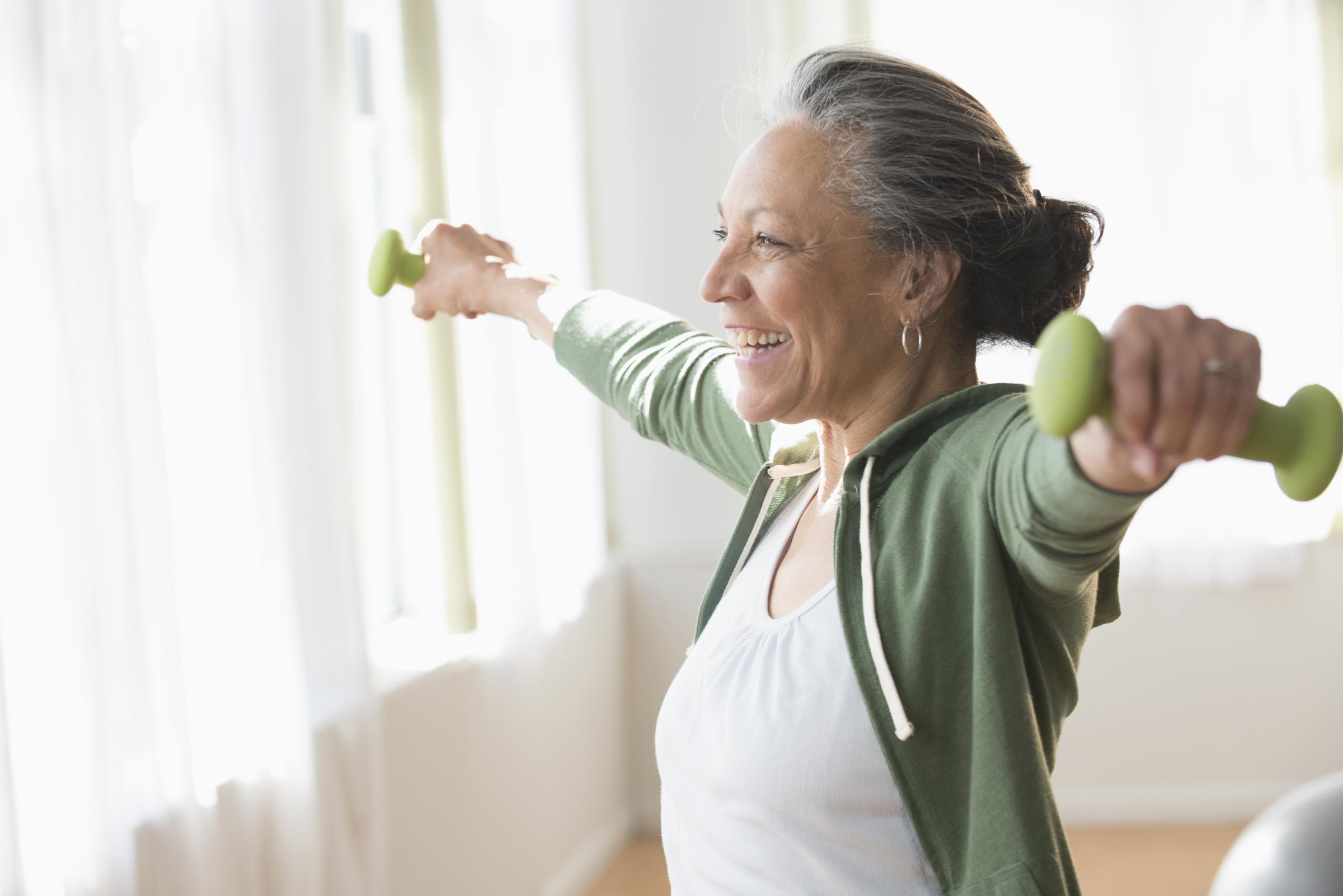 A senior woman enjoying a workout | Source: Getty Images