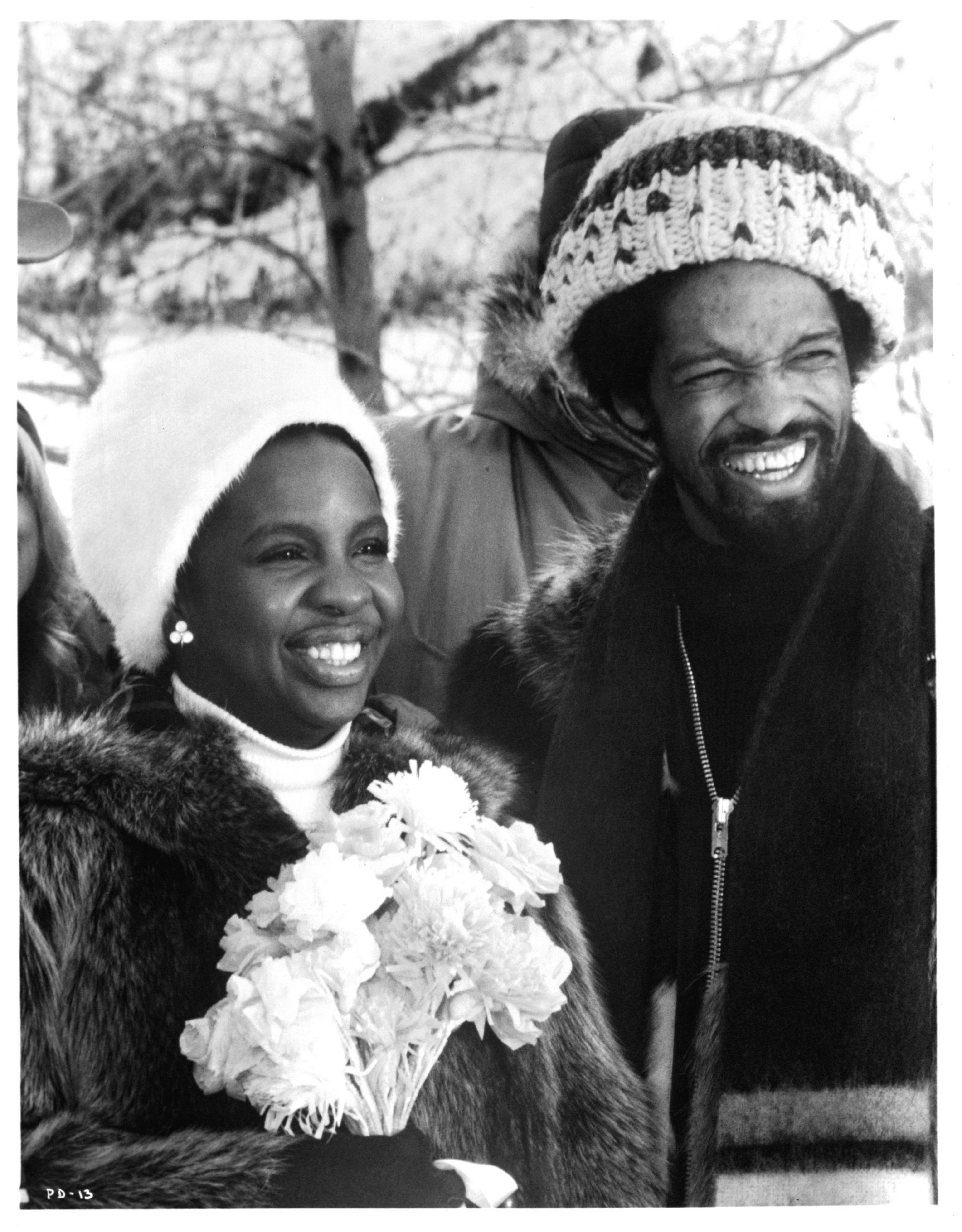 Gladys Knight and Barry Hankerson in a scene from the film "Pipe Dreams," in 1976. | Source: Getty Images