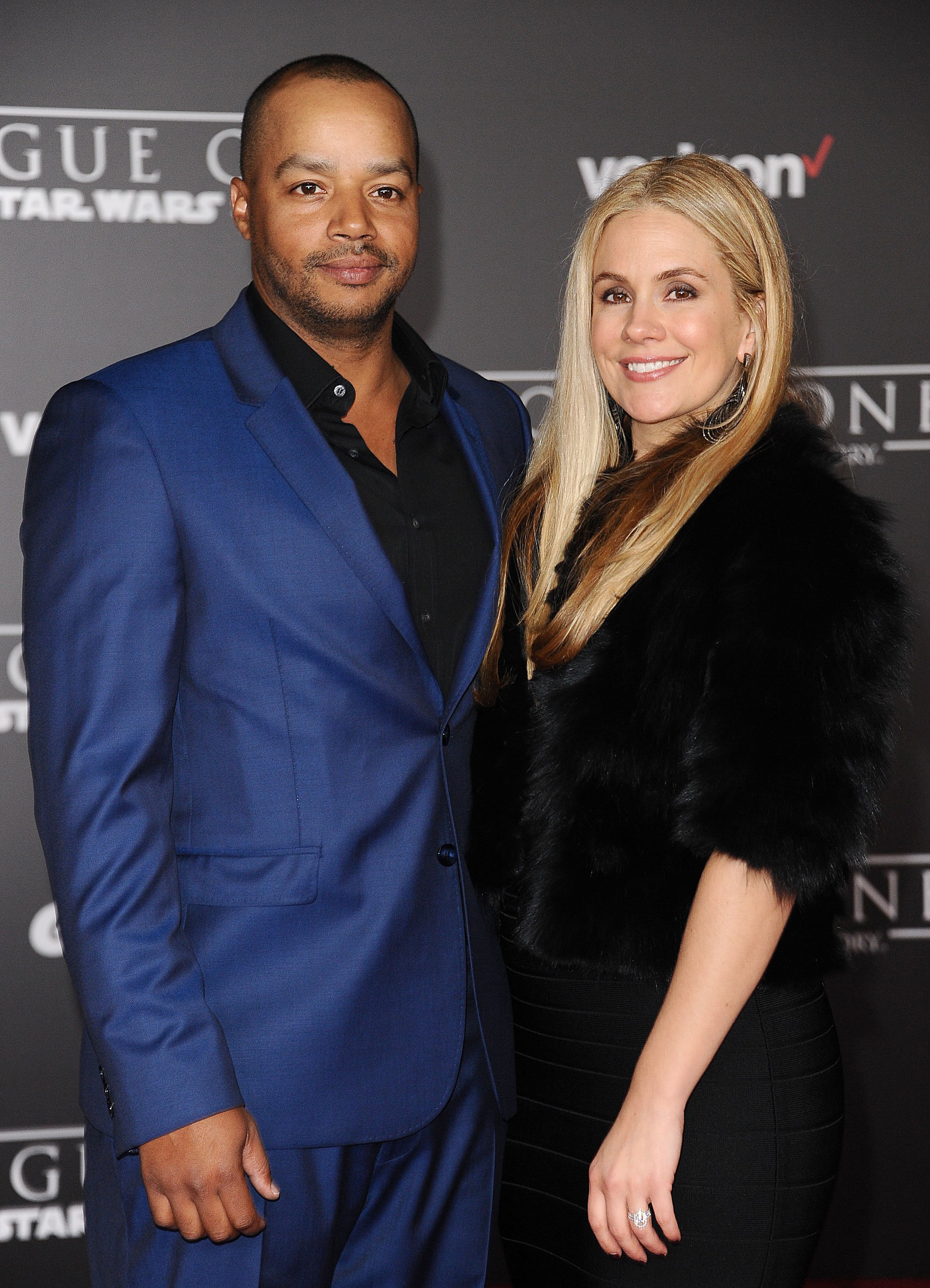 Donald Faison and CaCee Cobb at the premiere of "Rogue One: A Star Wars Story" in Hollywood on December 10, 2016 | Source: Getty Images