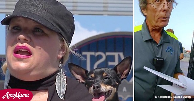 Woman presents ticket for baseball game but staff do not let her in because of her service dog