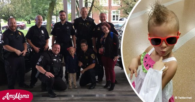 Police escorts 5-year-old to chemotherapy treatment