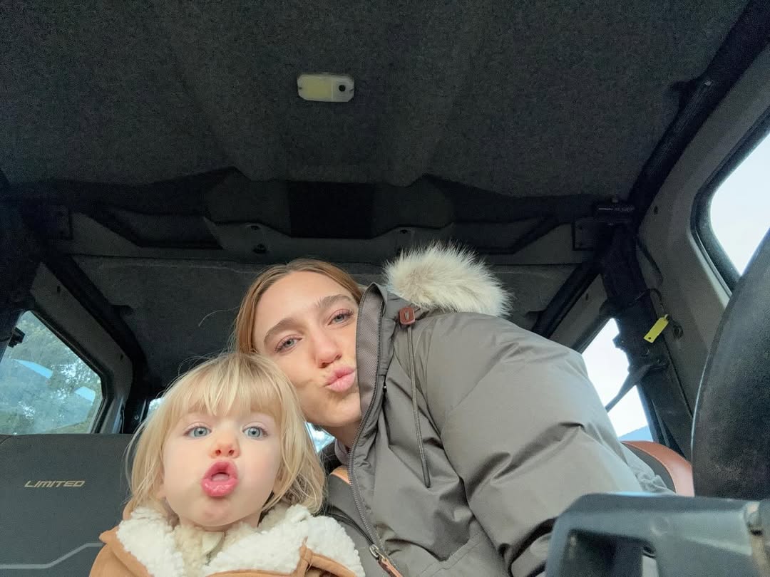 Maple Artemis with her mother, Aree Osbourne, from a post dated December 17, 2024. | Source: Instagram/jackosbourne