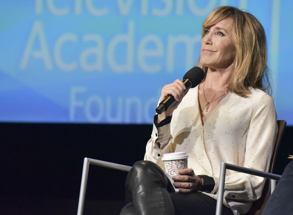 Actress Felicity Huffman speaks onstage at the Women in Entertainment and The Television Academy Foundation's Inaugural Women in Television Summit at Saban Media Center | Photo: Getty Images