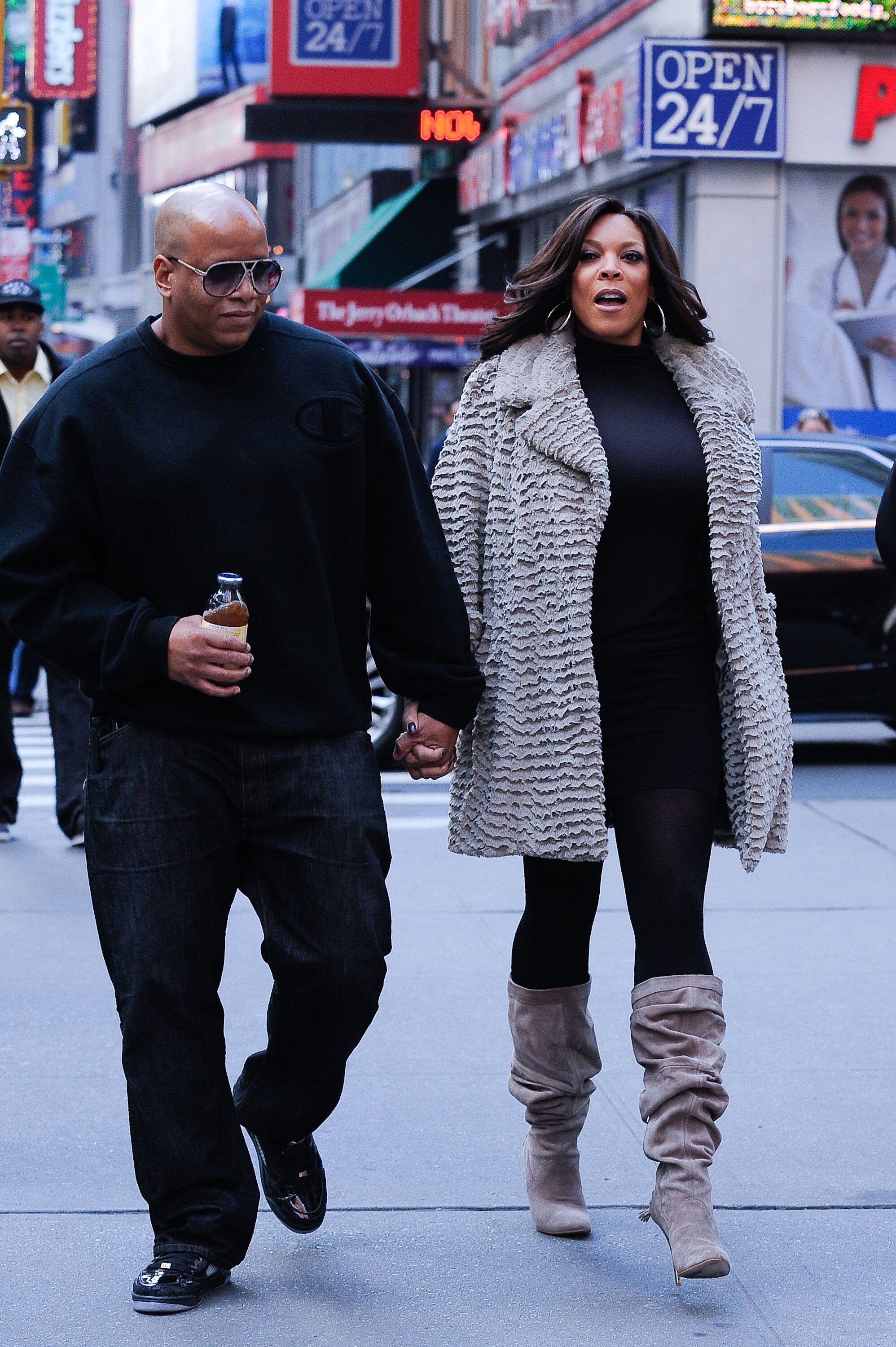 Wendy Williams and estranged husband Kevin Hunter in New York in 2010/ Source: Getty Images