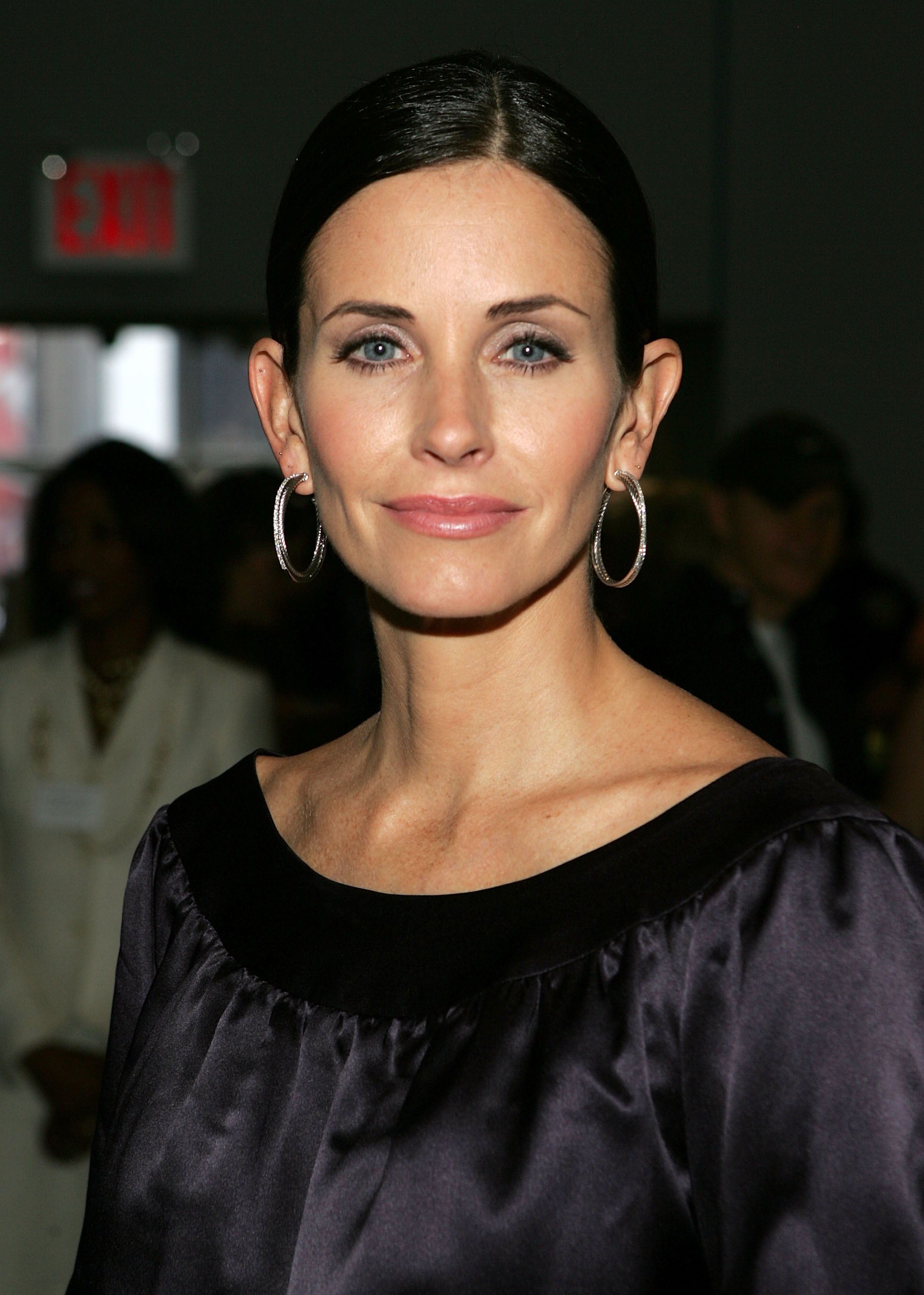 Courteney Cox during Olympus Fashion Week in Bryant Park on September 8, 2005, in New York City. | Source: Getty Images