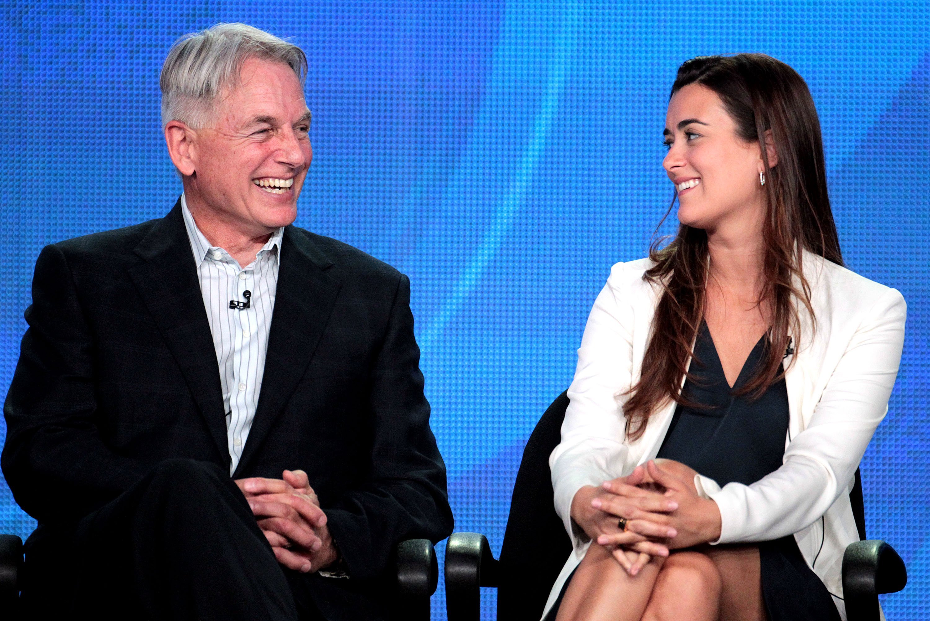 Mark Harmon and Cote de Pablo on January 11, 2012 in Pasadena, California | Source: Getty Images