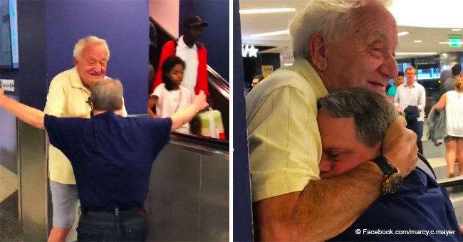 Man with Down syndrome warmly embraces father in emotional reunion video