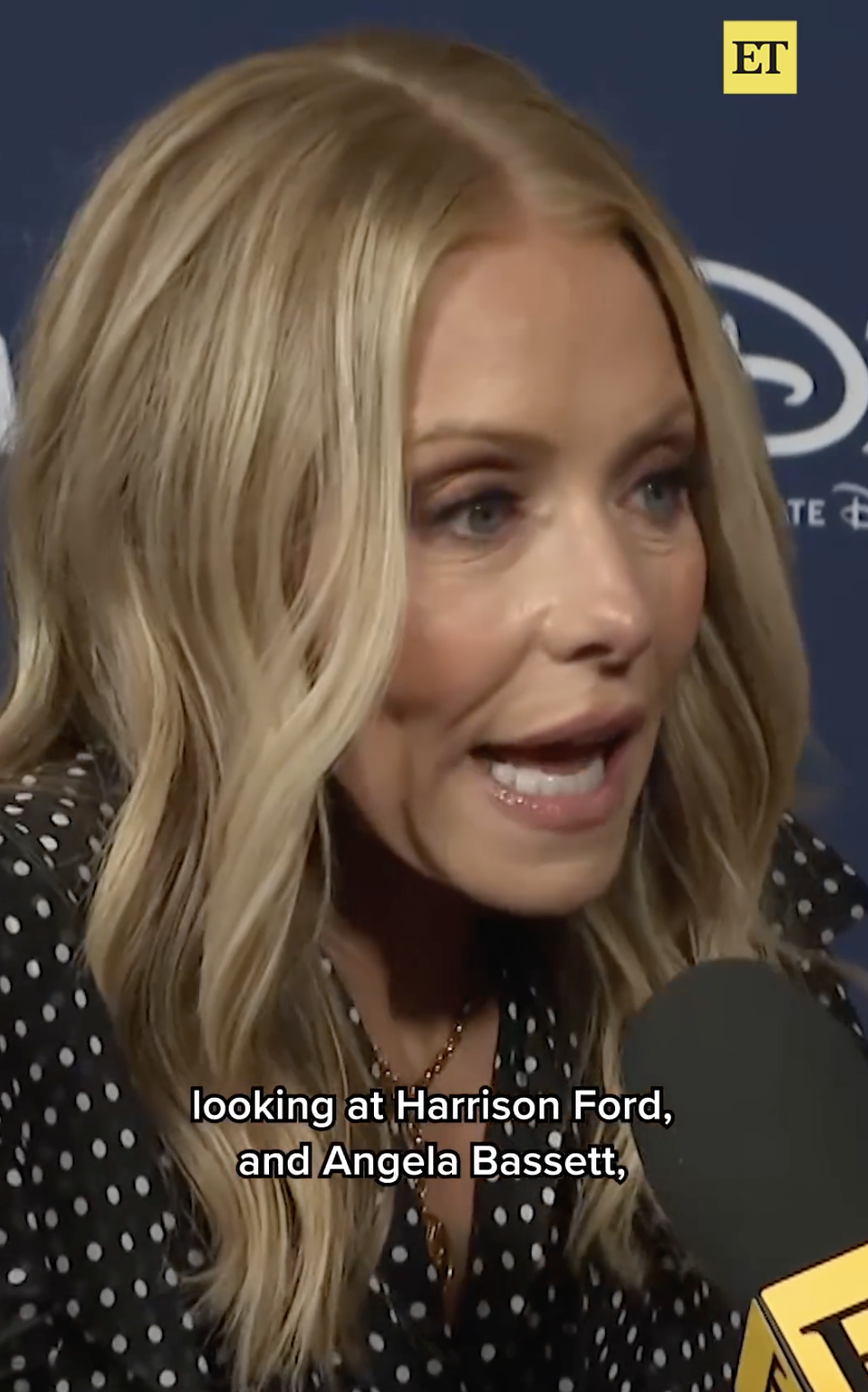 A screenshot of Kelly Ripa speaking at an interview from a video posted on August 13, 2024 | Source: Instagram/entertainmenttonight