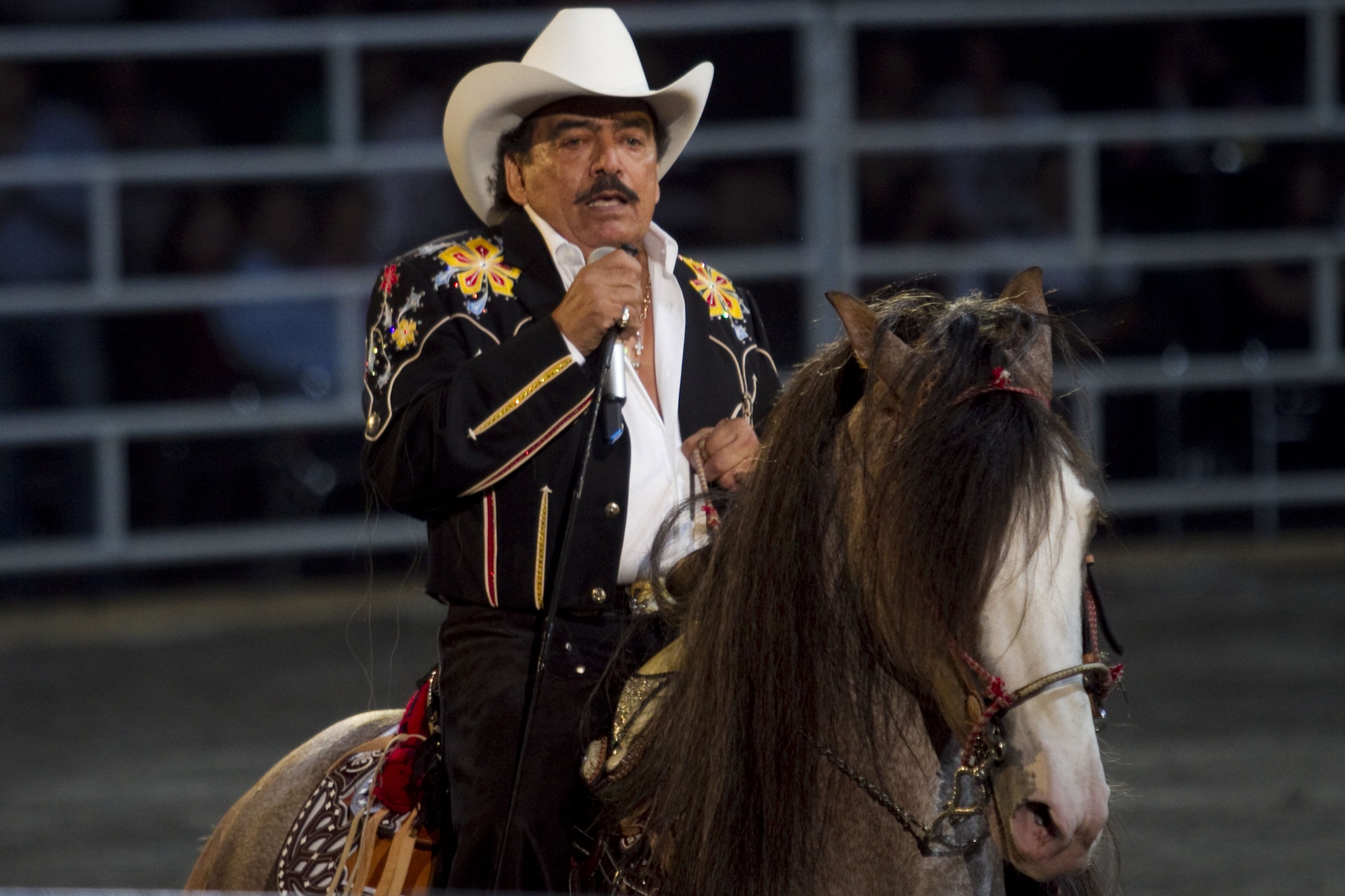 Joan Sebastian performs at the Sports Palace on May 13 2012, in Mexico City, Mexico. | Source: Getty Images