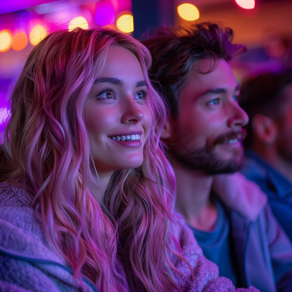 Sophie and Jacob watching a movie | Source: Midjourney