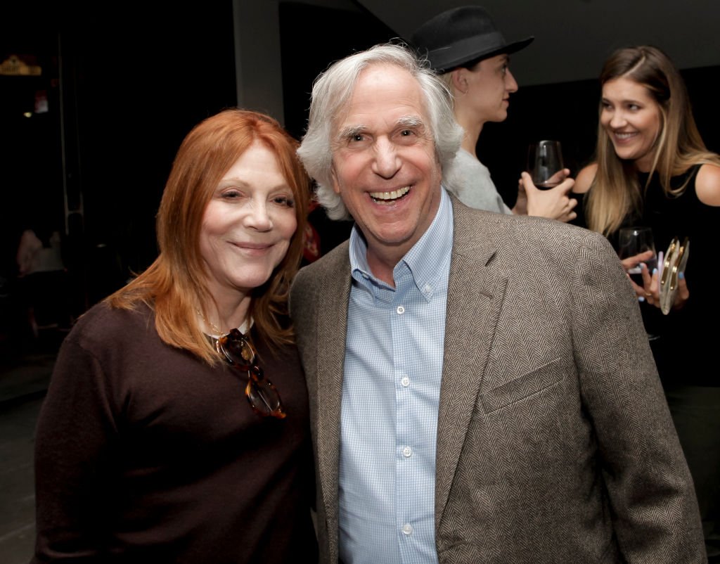 Stacey Weitzman and Henry Winkler at the Premiere of HBO's "If You're Not In The Obit, Eat Breakfast" on May 17, 2017 in Beverly Hills, California | Source: Getty Images