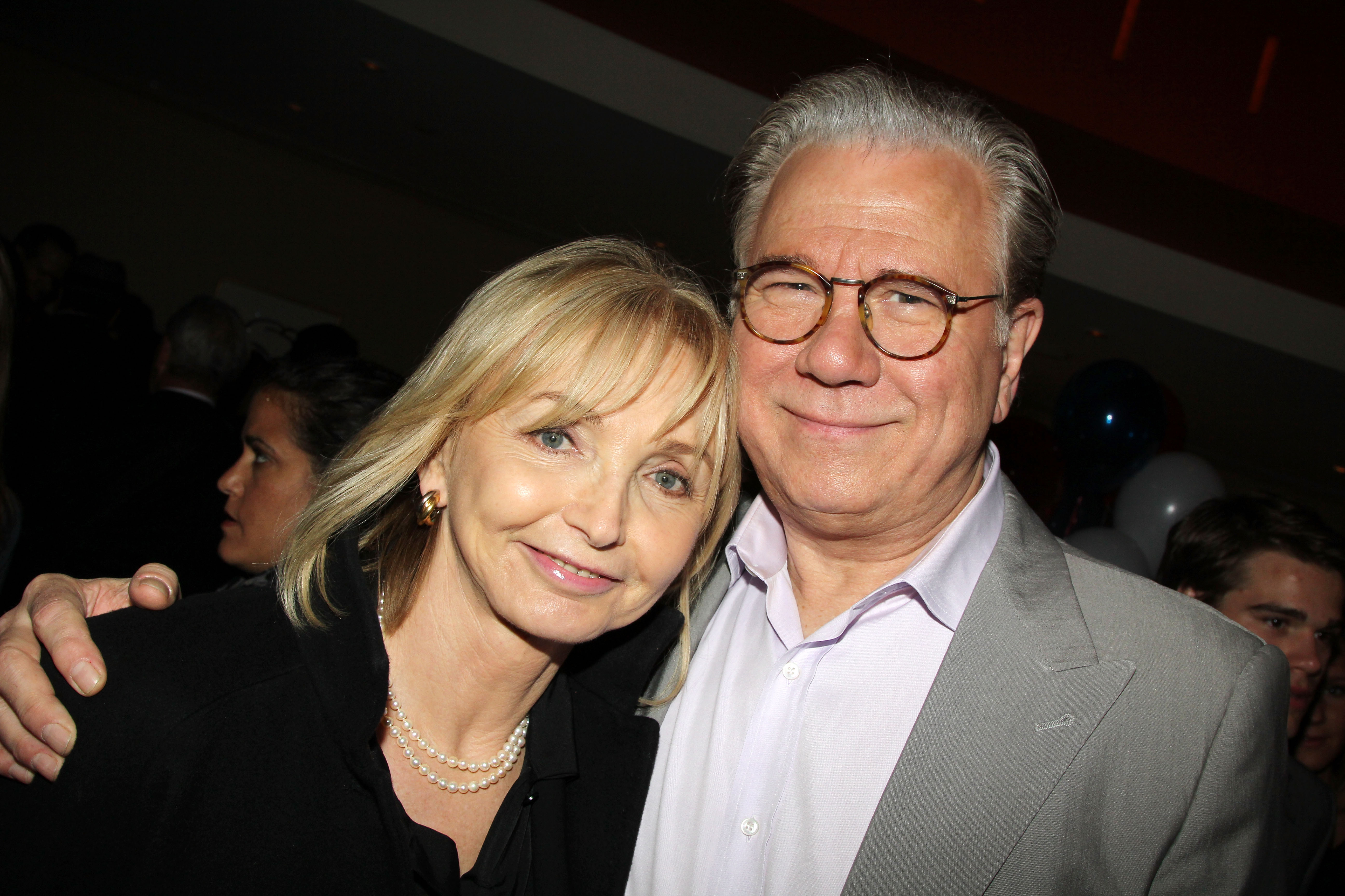 John Larroquette and Elizabeth Cookson at Gore Vidal's "The Best Man" Broadway opening night party in 2012. | Source: Getty Images