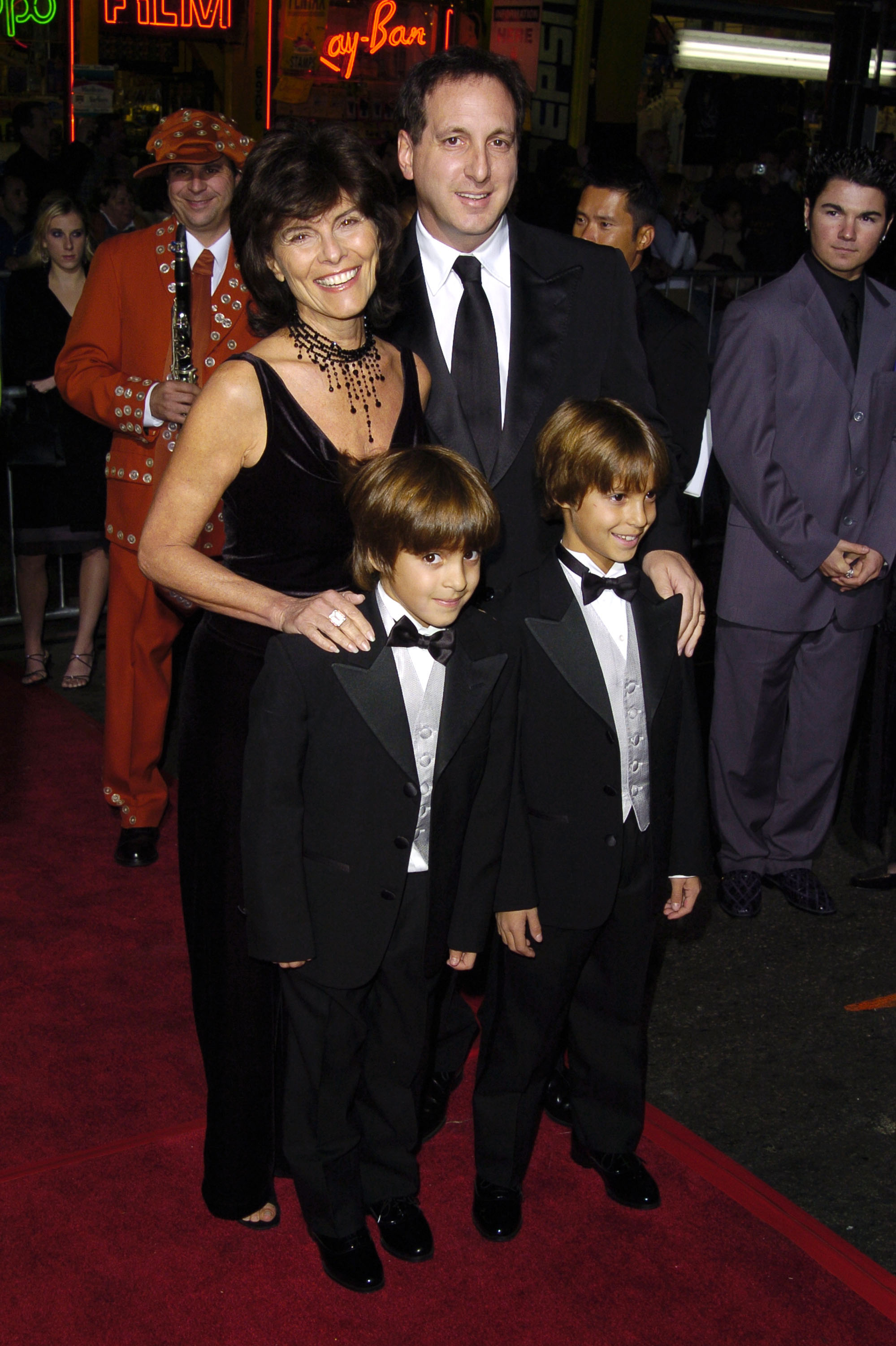 Adrienne Barbeau and Billy Van Zandt with their sons William and Walker  in Los Angeles in 2004 | Source: Getty Images