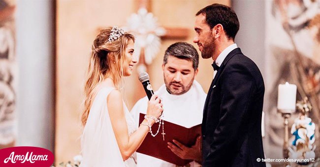 Romántica boda entre Diego Godín y Sofía Herrera donde la novia lució dos vestidos