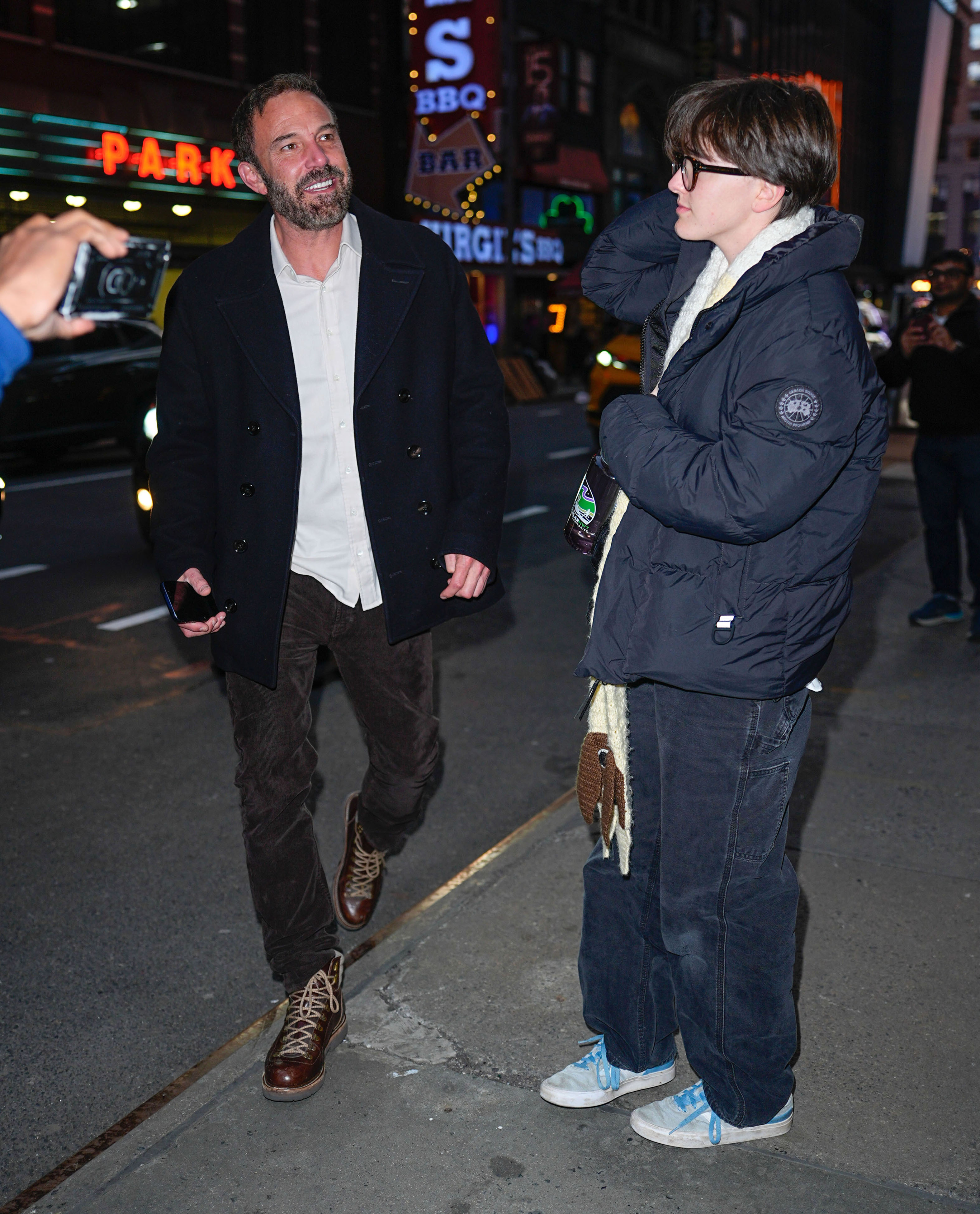 Ben and Fin Affleck were spotted on March 25, 2026, in New York City. | Source: Getty Images